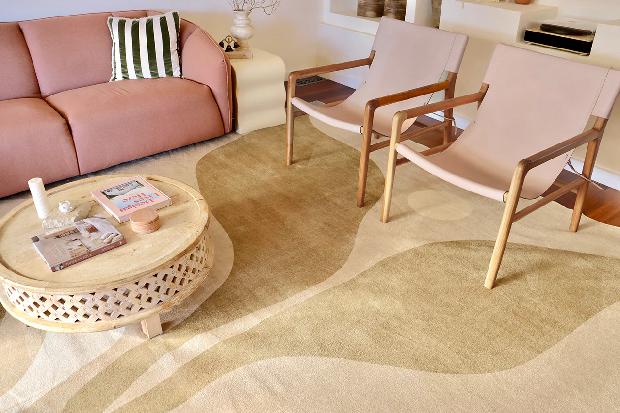 Cece Beige and Brown Botanical Washable Rug - Image 3