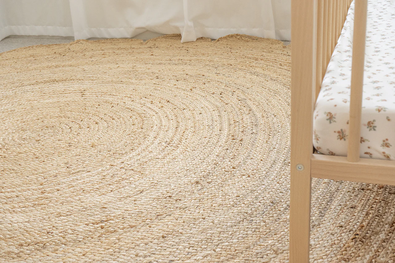 Celeste Natural Brown Scalloped Jute Round Rug - Image 14