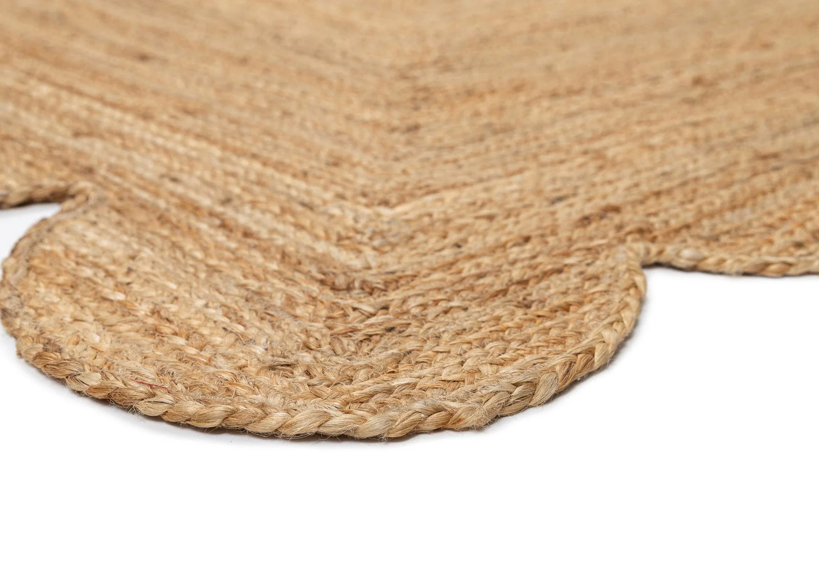 Celeste Natural Brown Scalloped Jute Rug - Image 17