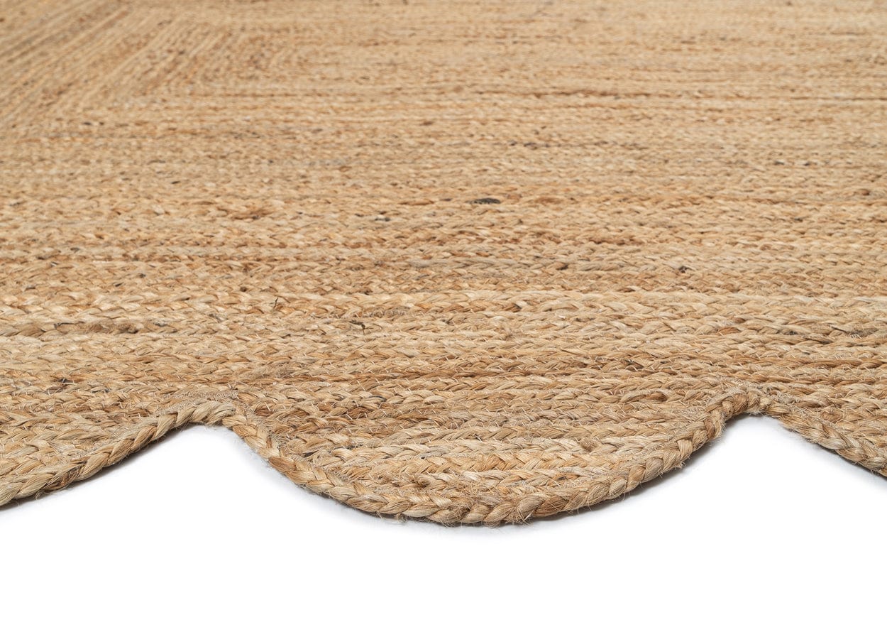 Celeste Natural Brown Scalloped Jute Rug - Image 18