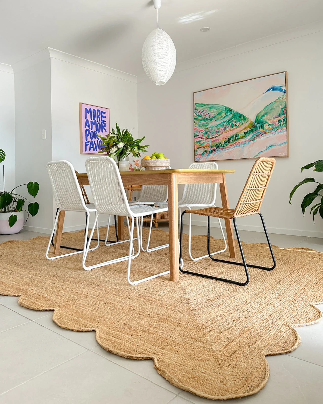 Celeste Natural Brown Scalloped Jute Rug - Image 7
