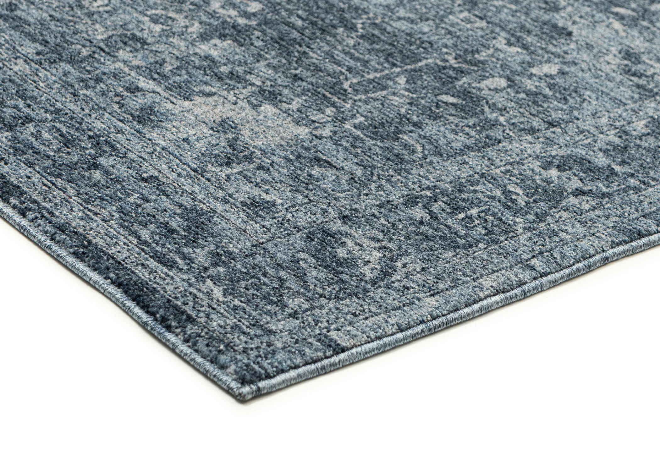 Celia Tonal Distressed Blue Runner Rug - Image 2