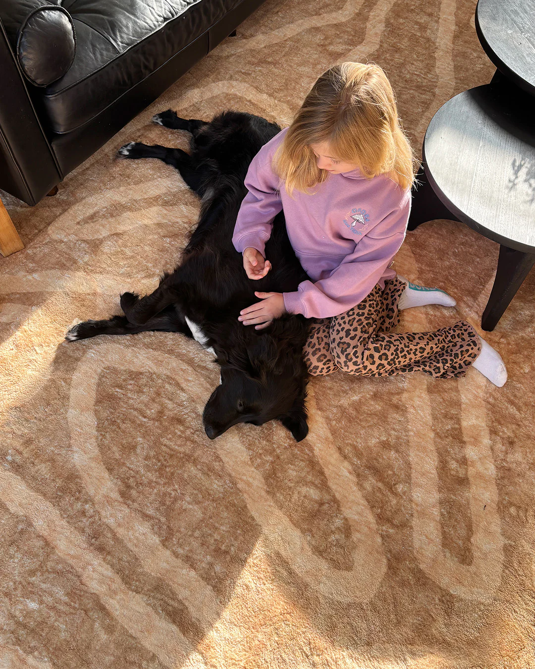 Chandra Brown Hand Drawn Washable Rug - Image 5