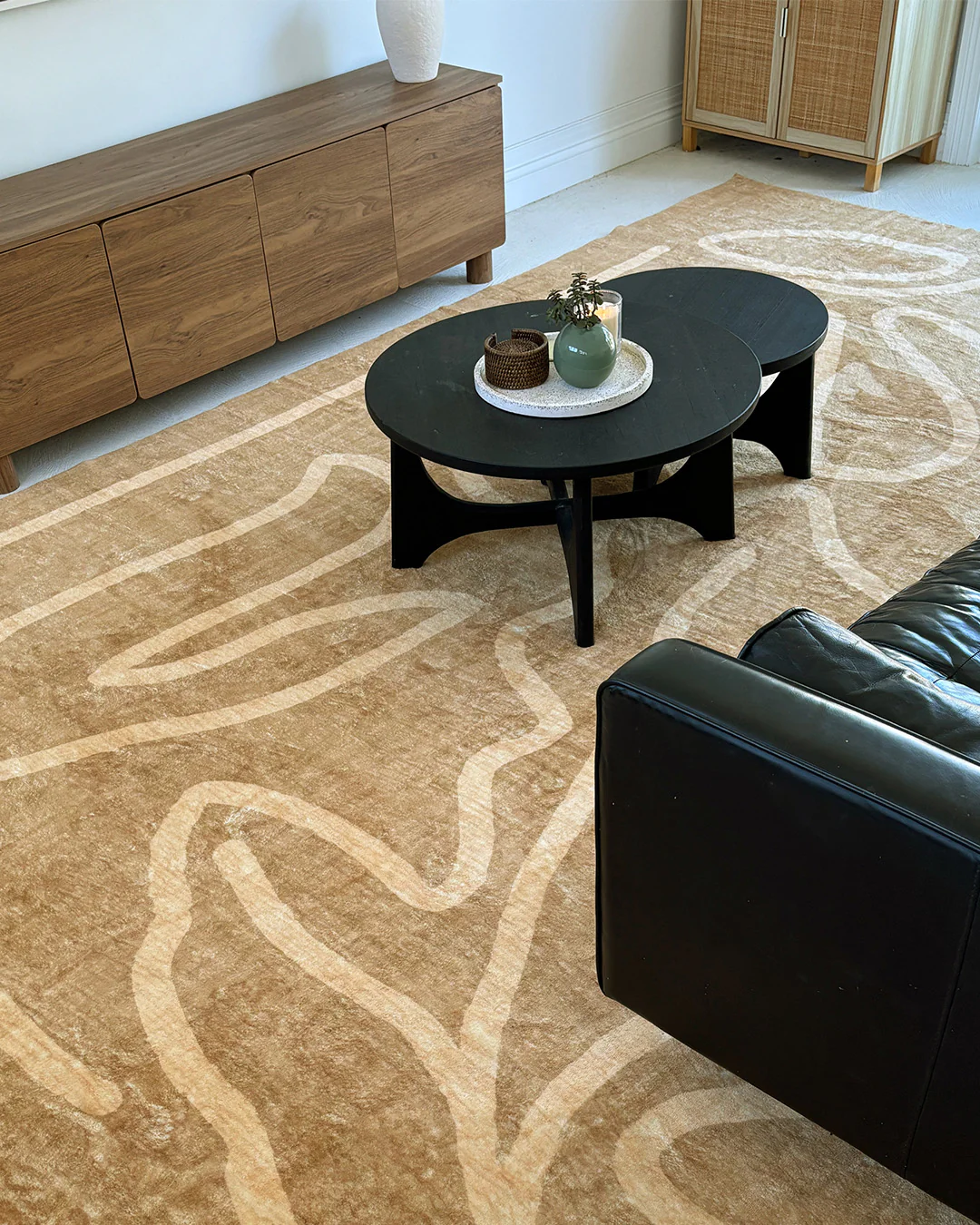 Chandra Brown Hand Drawn Washable Rug - Image 8