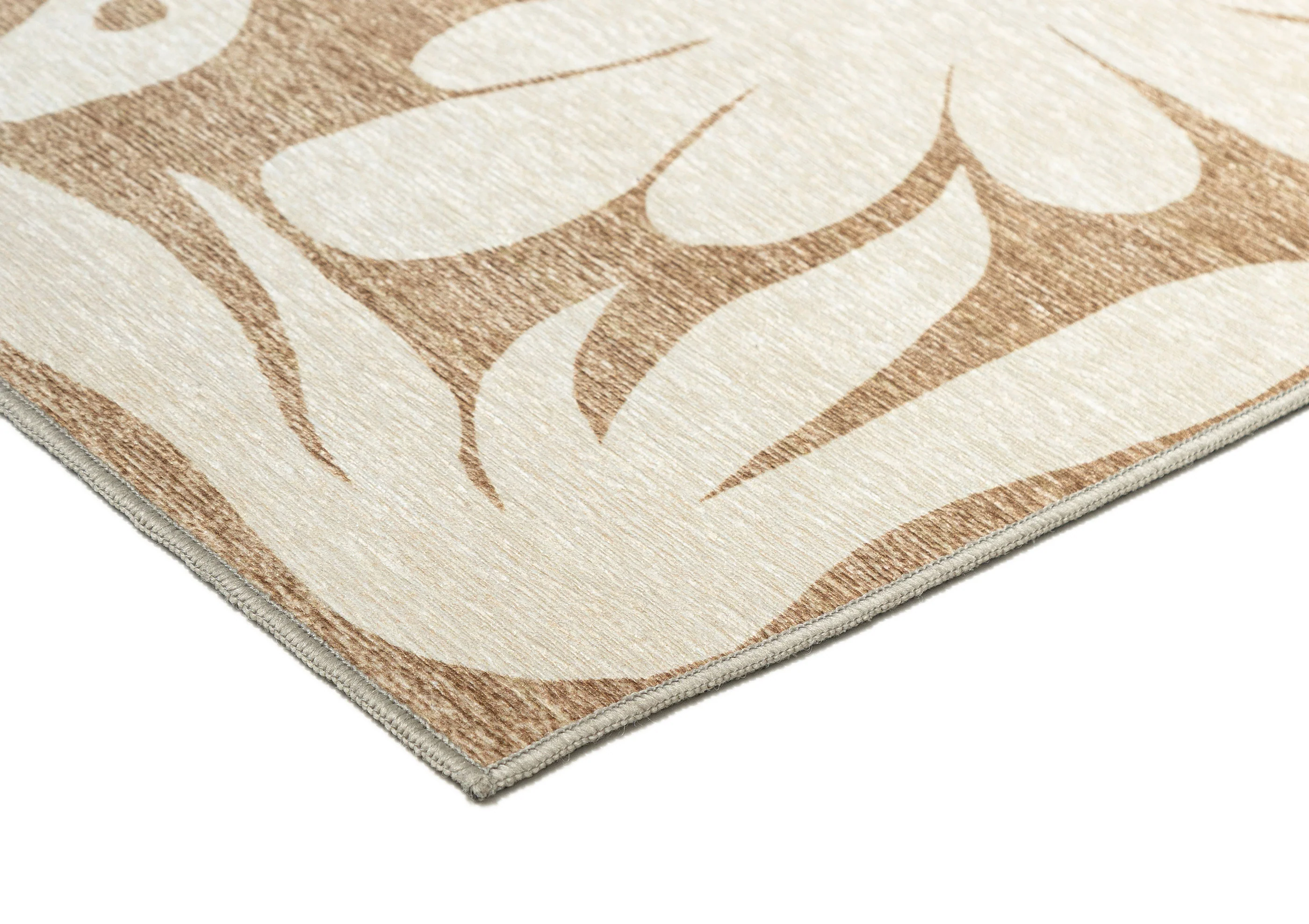 Cheska Beige Cream Indoor Outdoor Washable Rug - Image 4