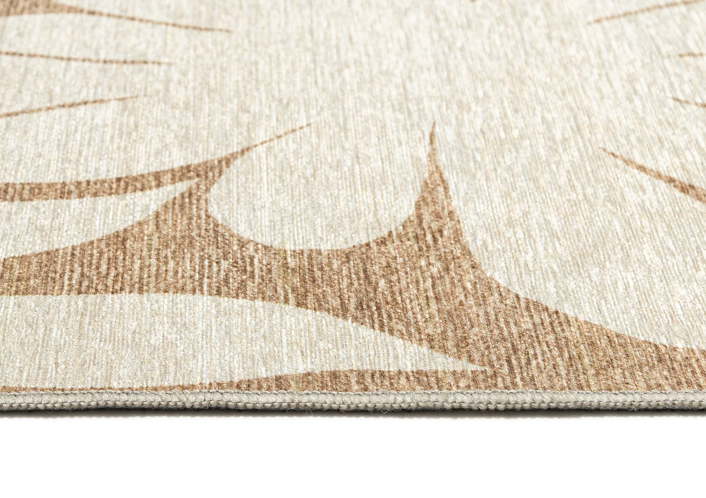 Cheska Beige Cream Indoor Outdoor Washable Rug - Image 5