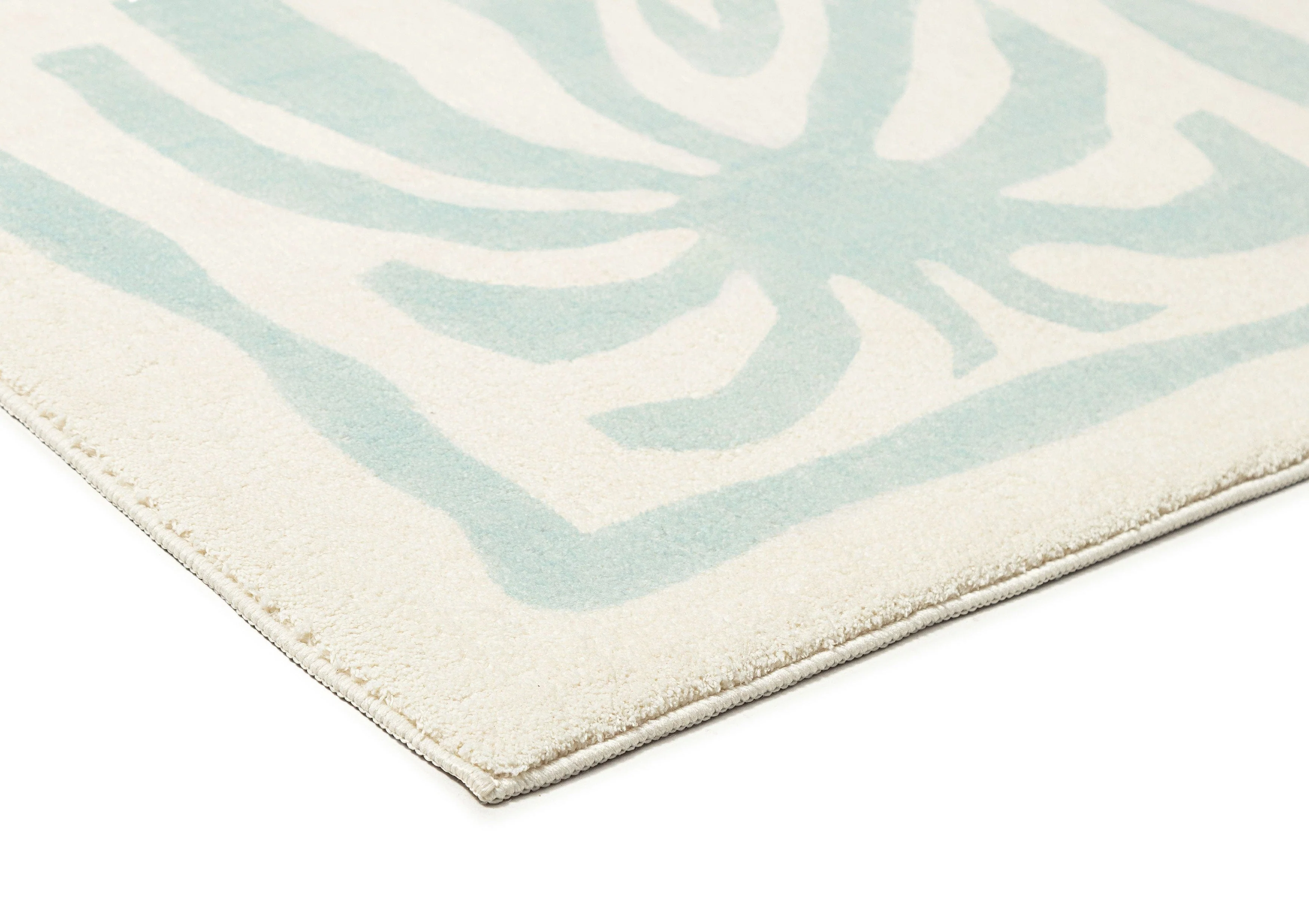Cindy Blue Waves and Palms Washable Rug - Image 8
