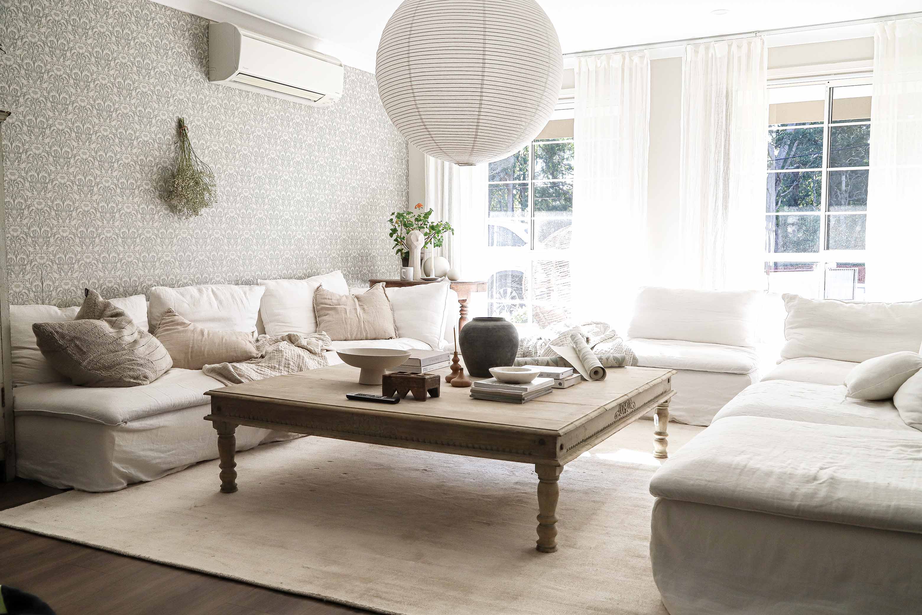 Claude Beige and Ivory Distressed Viscose Rug - Image 13
