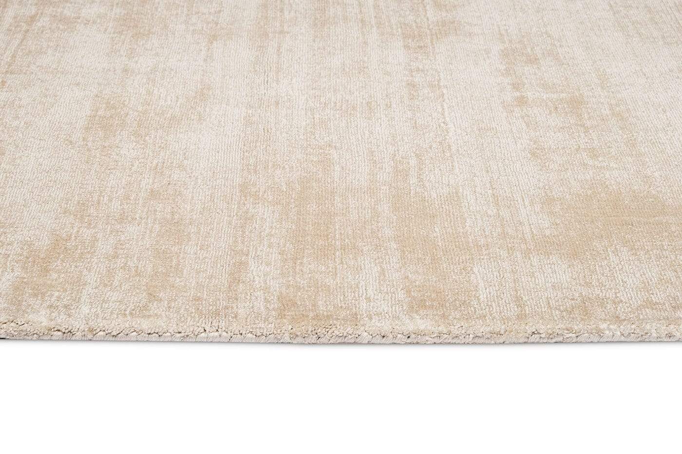 Claude Beige and Ivory Distressed Viscose Rug - Image 18