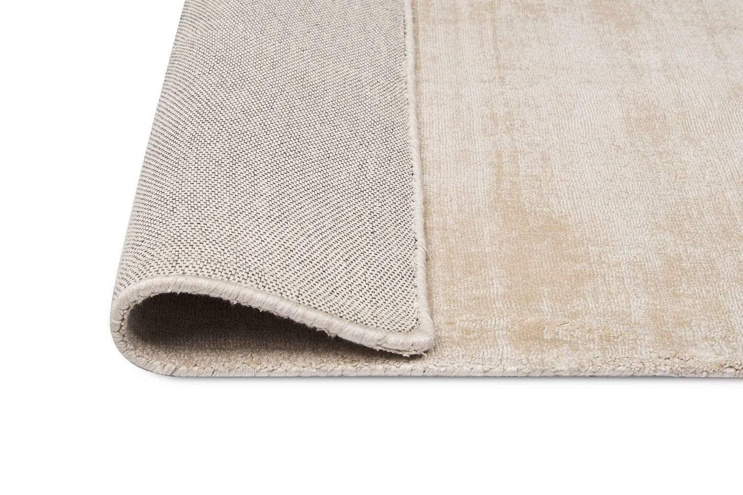 Claude Beige and Ivory Distressed Viscose Rug - Image 19