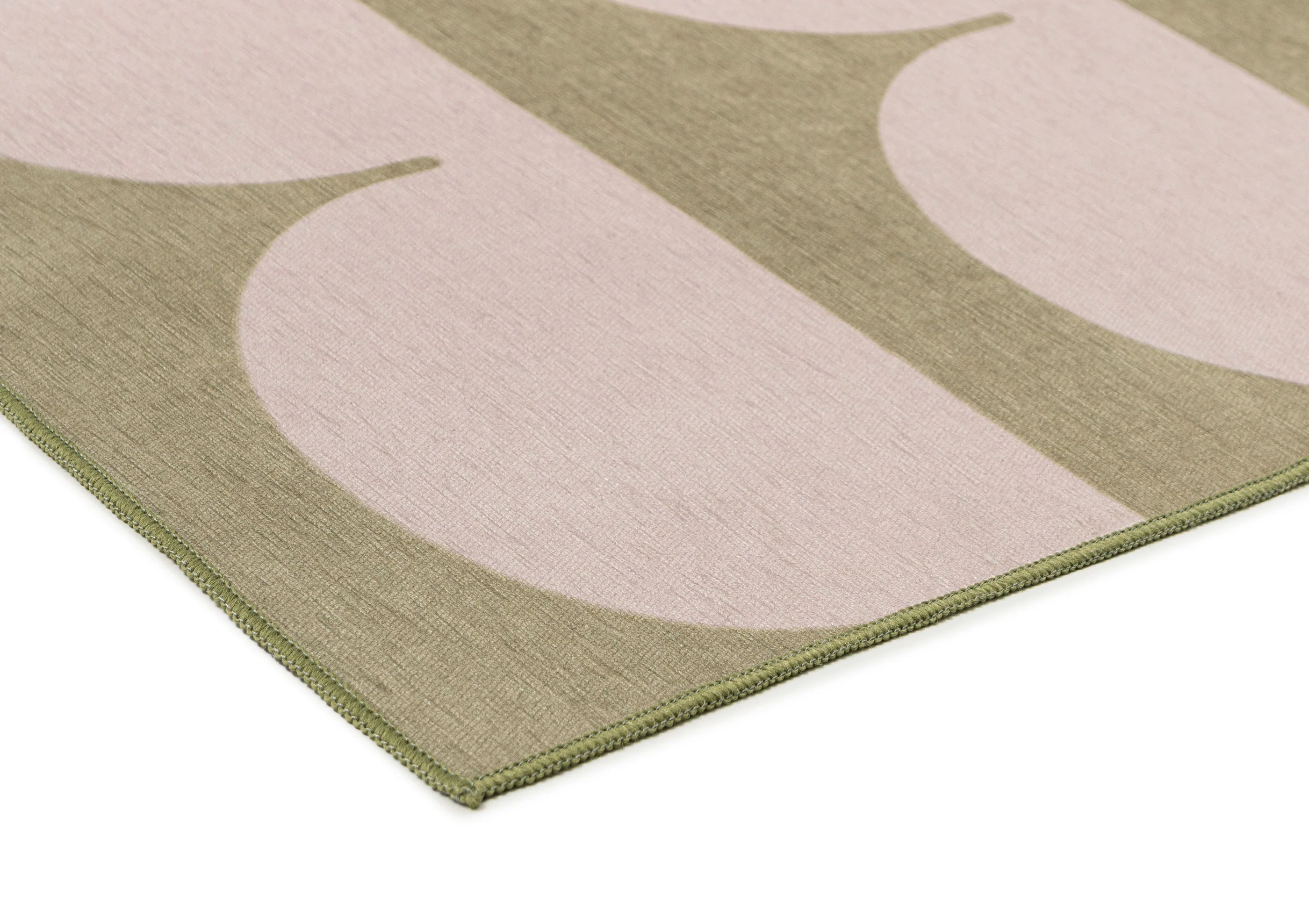 Cleo Blush and Sage Arch Pattern Indoor Outdoor Rug - Image 7