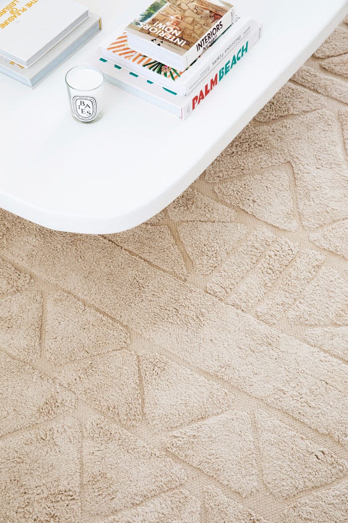 Coco Ivory Tribal Textured Washable Shag Rug - Image 14