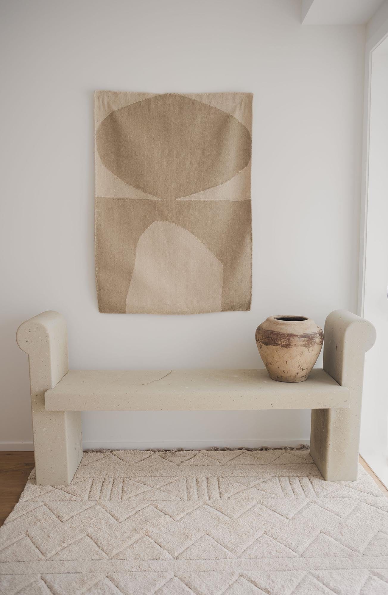 Coco Ivory Tribal Textured Washable Shag Rug - Image 6
