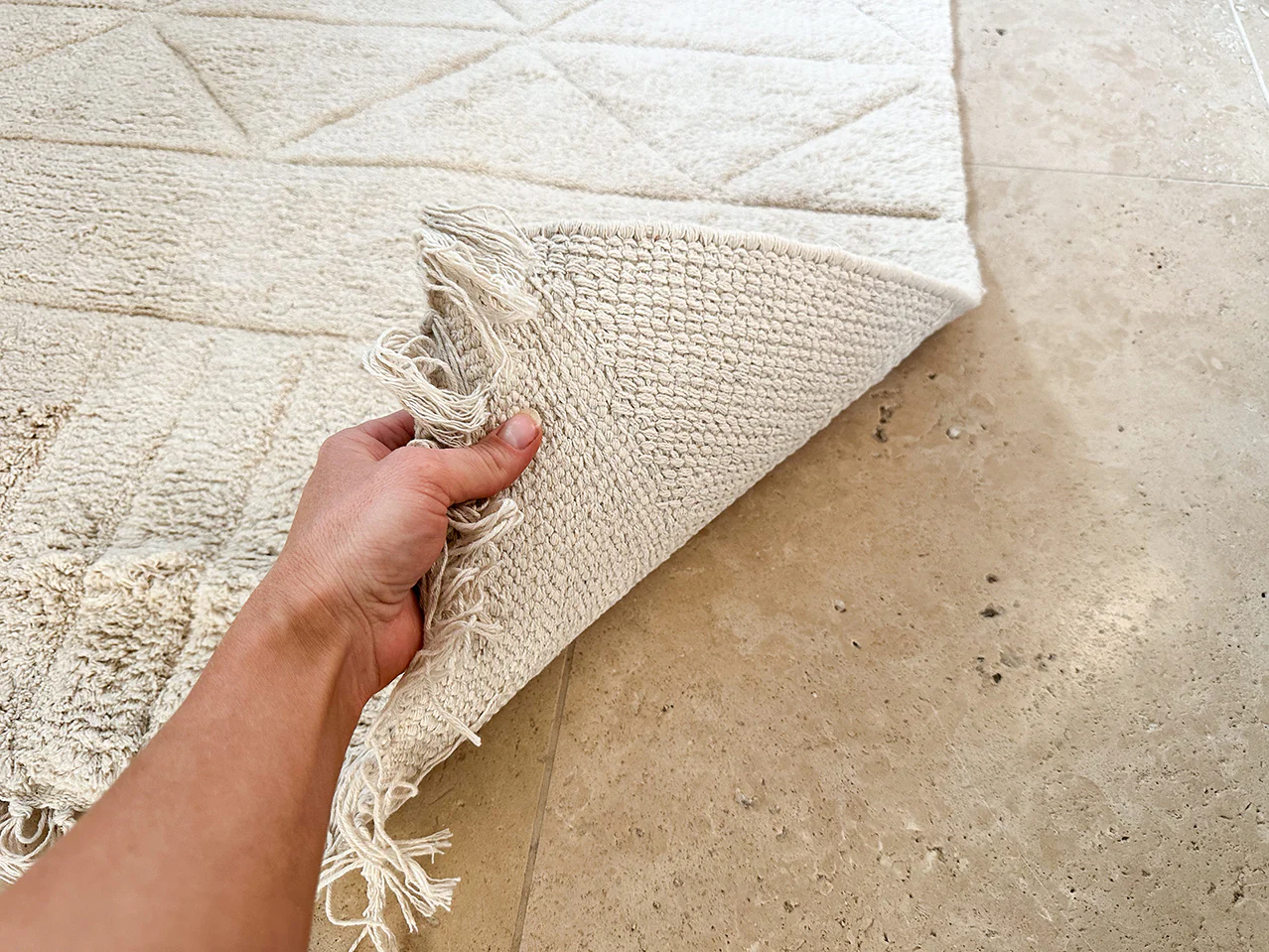 Coco Ivory Tribal Washable Bath Mat - Image 5