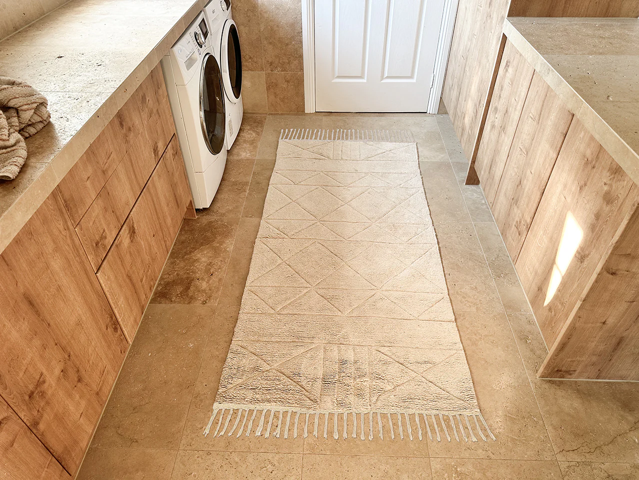 Coco Ivory Tribal Washable Bath Mat - Image 6
