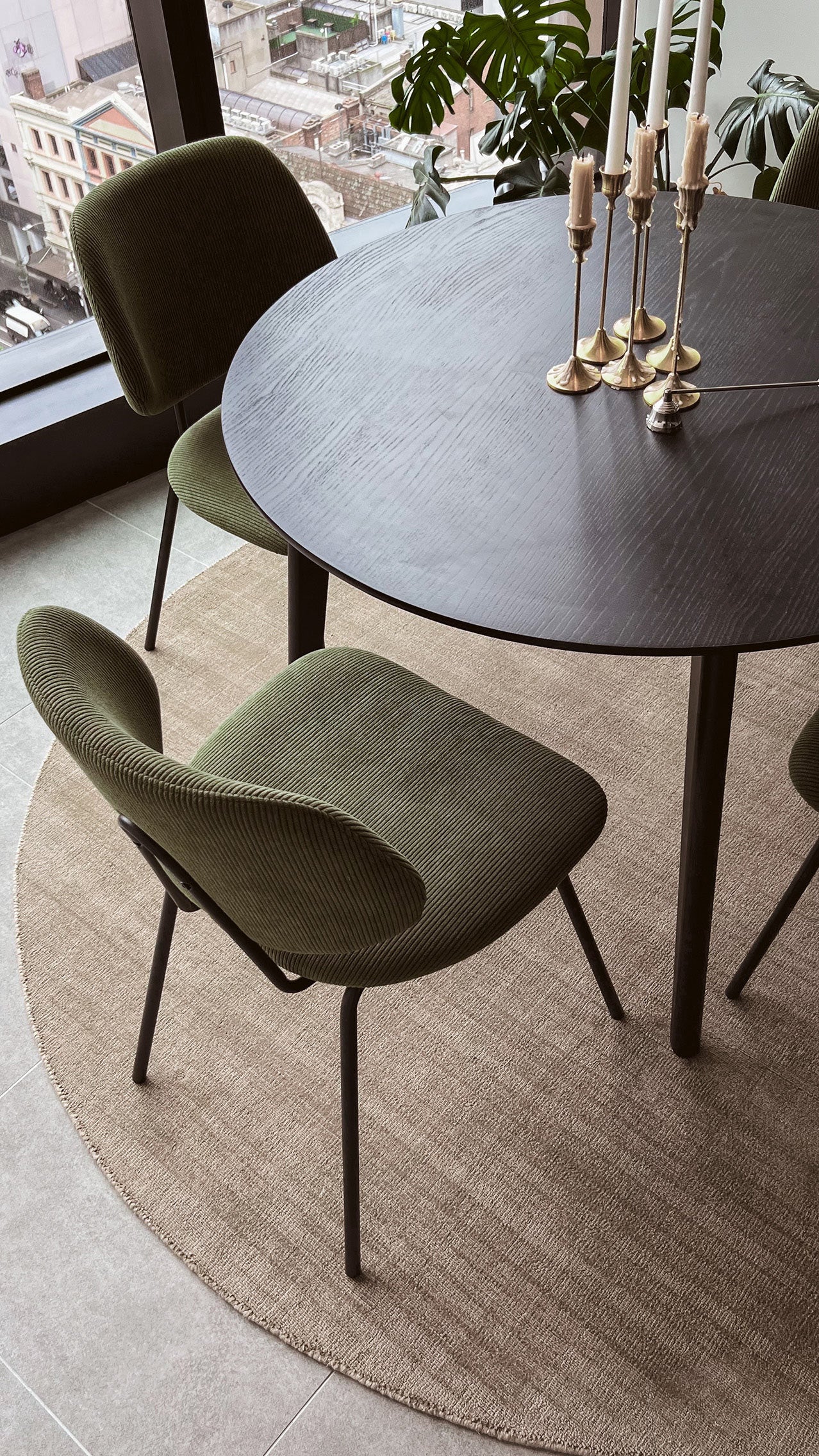 Codie Beige Handwoven Round Rug - Image 4