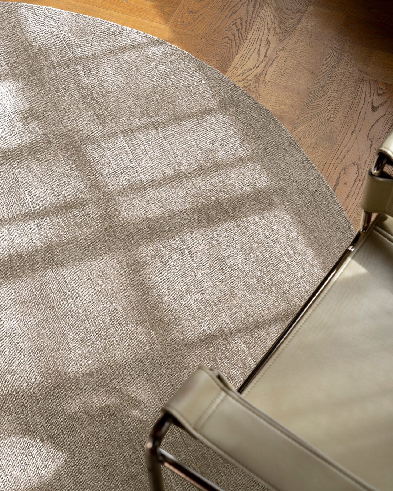 Codie Beige Handwoven Round Rug - Image 7
