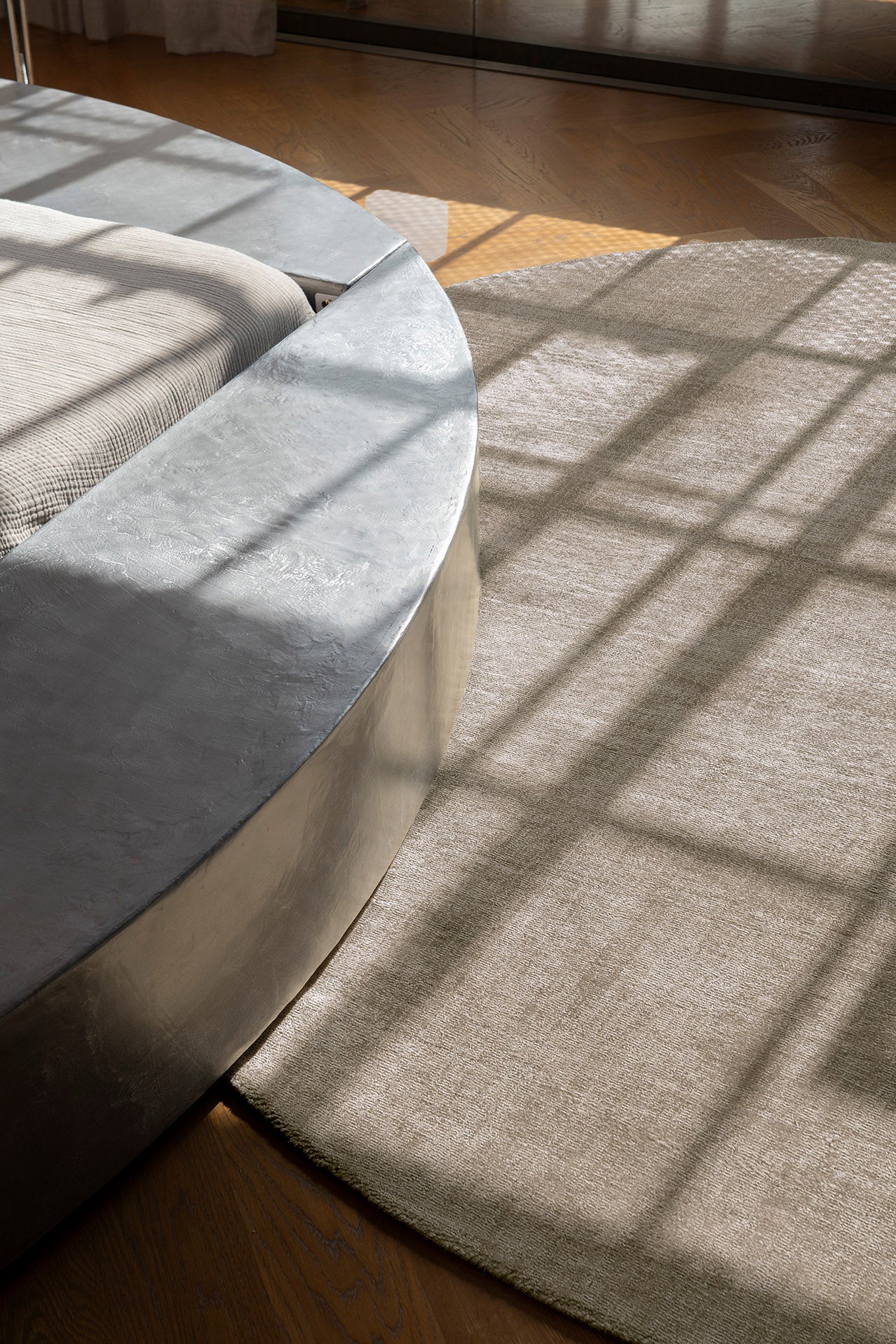 Codie Beige Handwoven Round Rug - Image 9