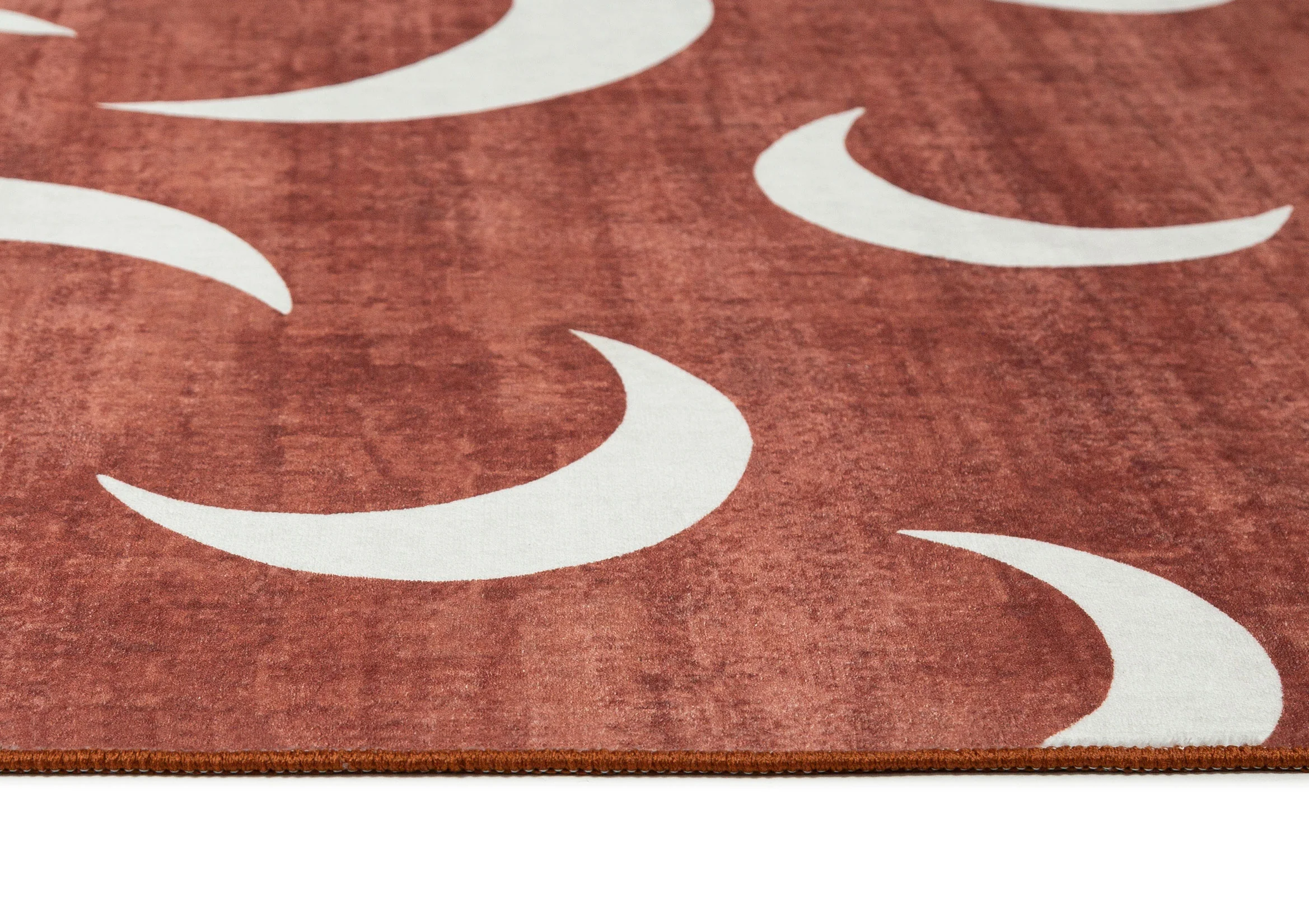 Collana Brown Terracotta Moon Washable Rug - Image 5