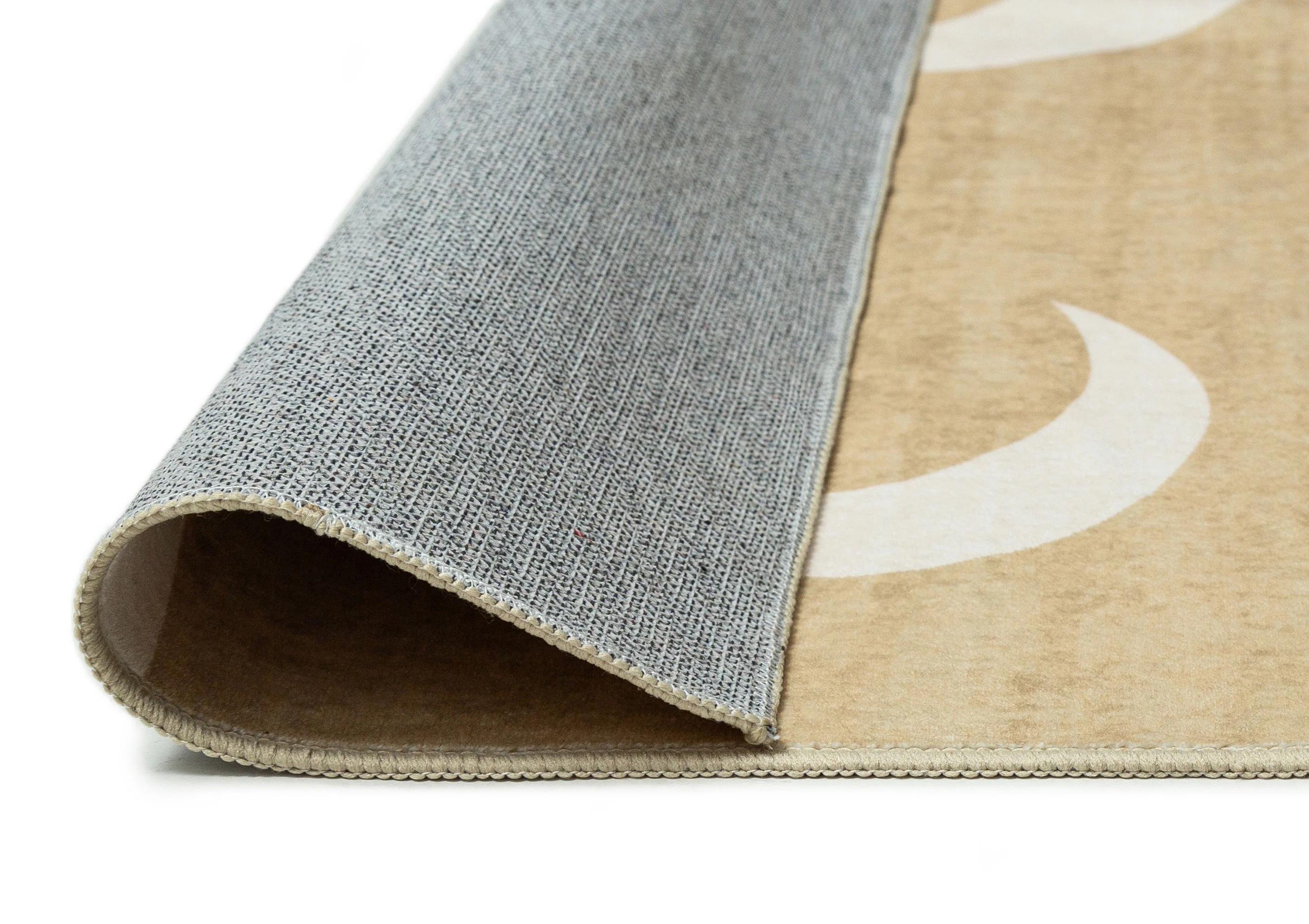 Copata Beige Cream Moon Washable Rug - Image 11