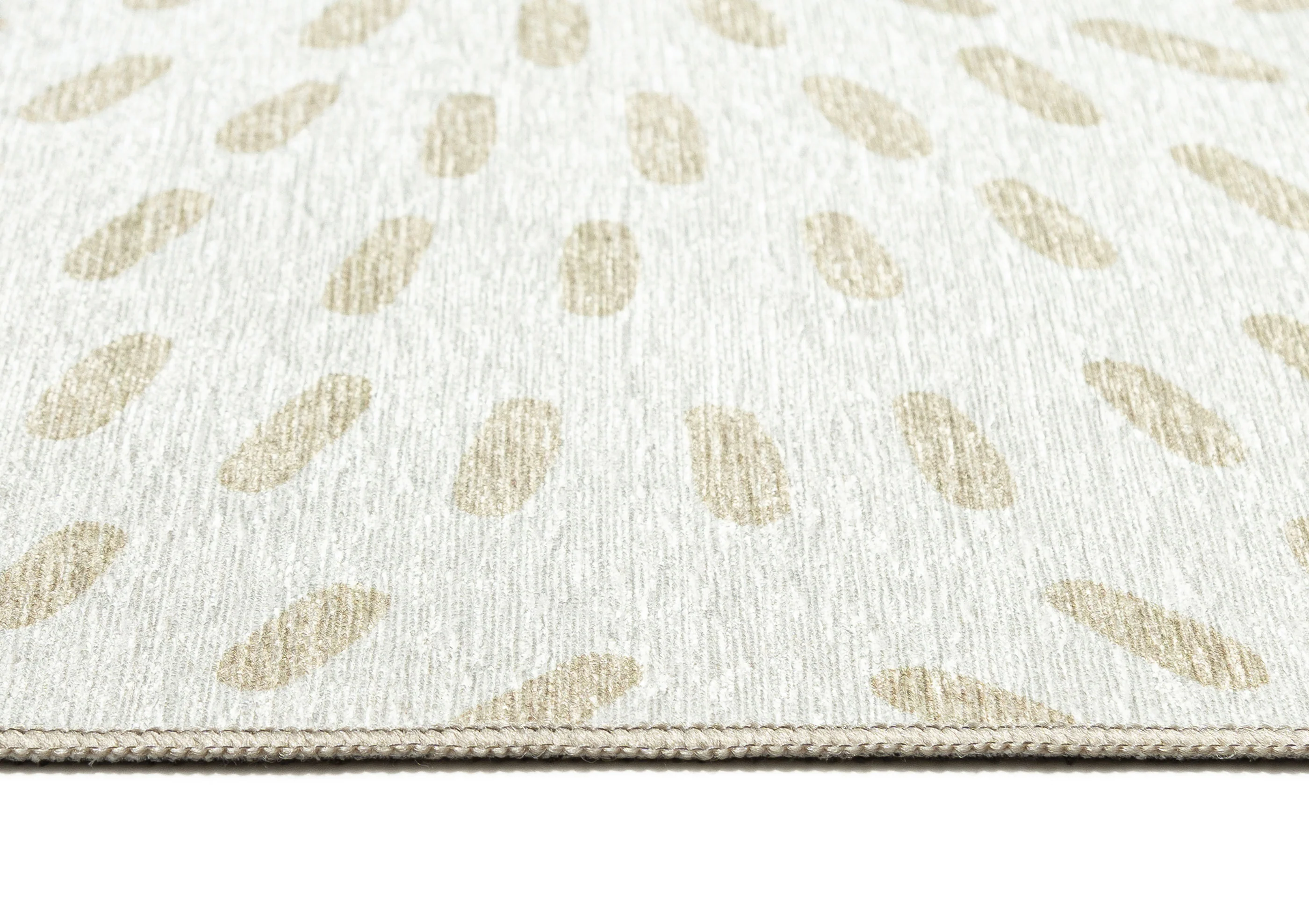 Coral Beige Cream Indoor Outdoor Washable Rug - Image 9