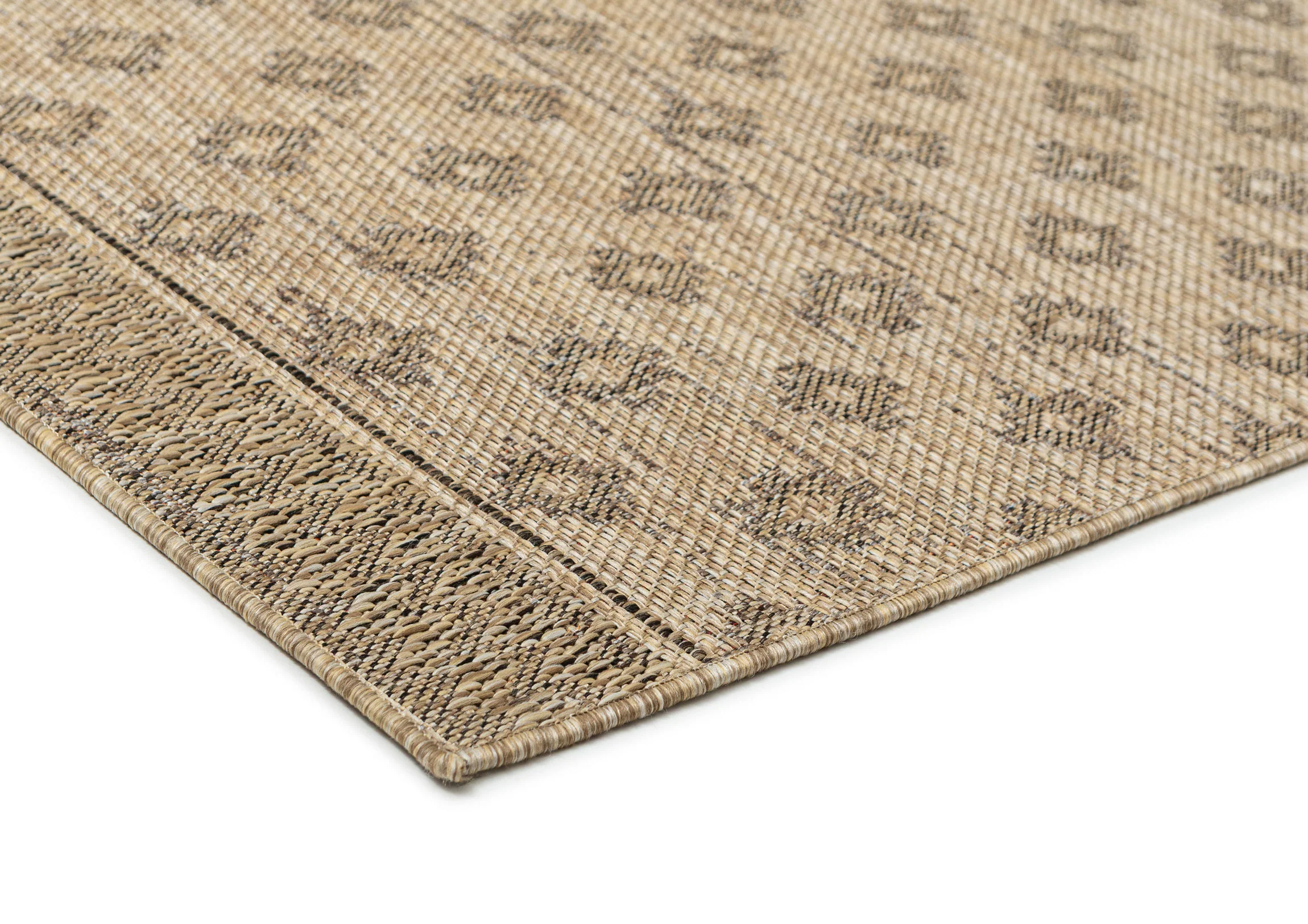 Cove Sand Nude and Ash Medallion Indoor Outdoor Rug - Image 7
