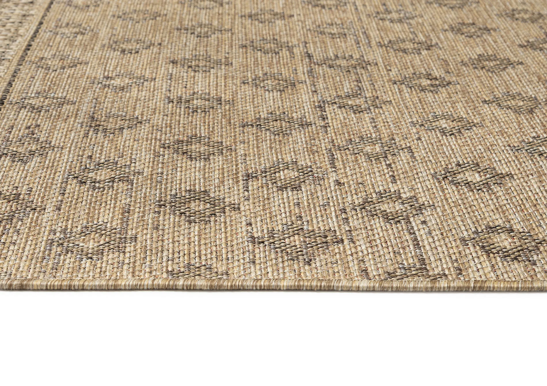 Cove Sand Nude and Ash Medallion Indoor Outdoor Rug - Image 8