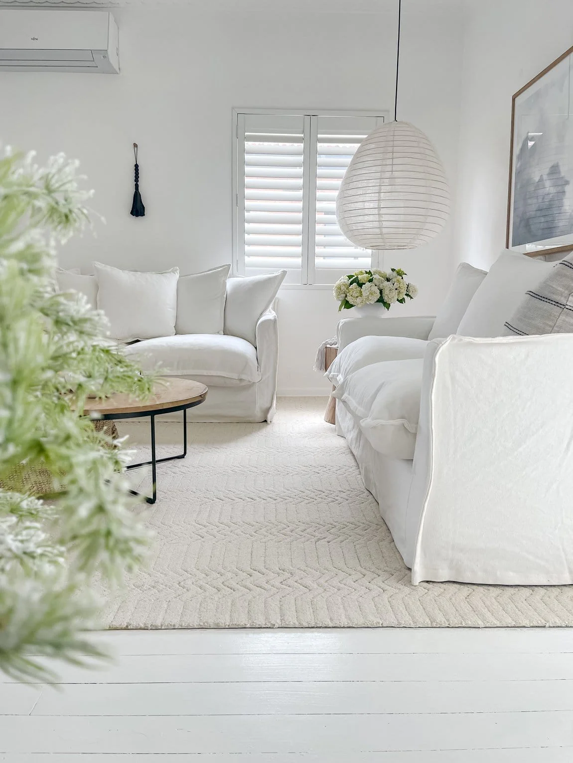 Cualli Ivory Cream Textured Rug - Image 11