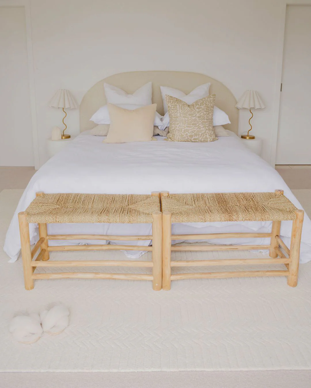 Cualli Ivory Cream Textured Rug - Image 14