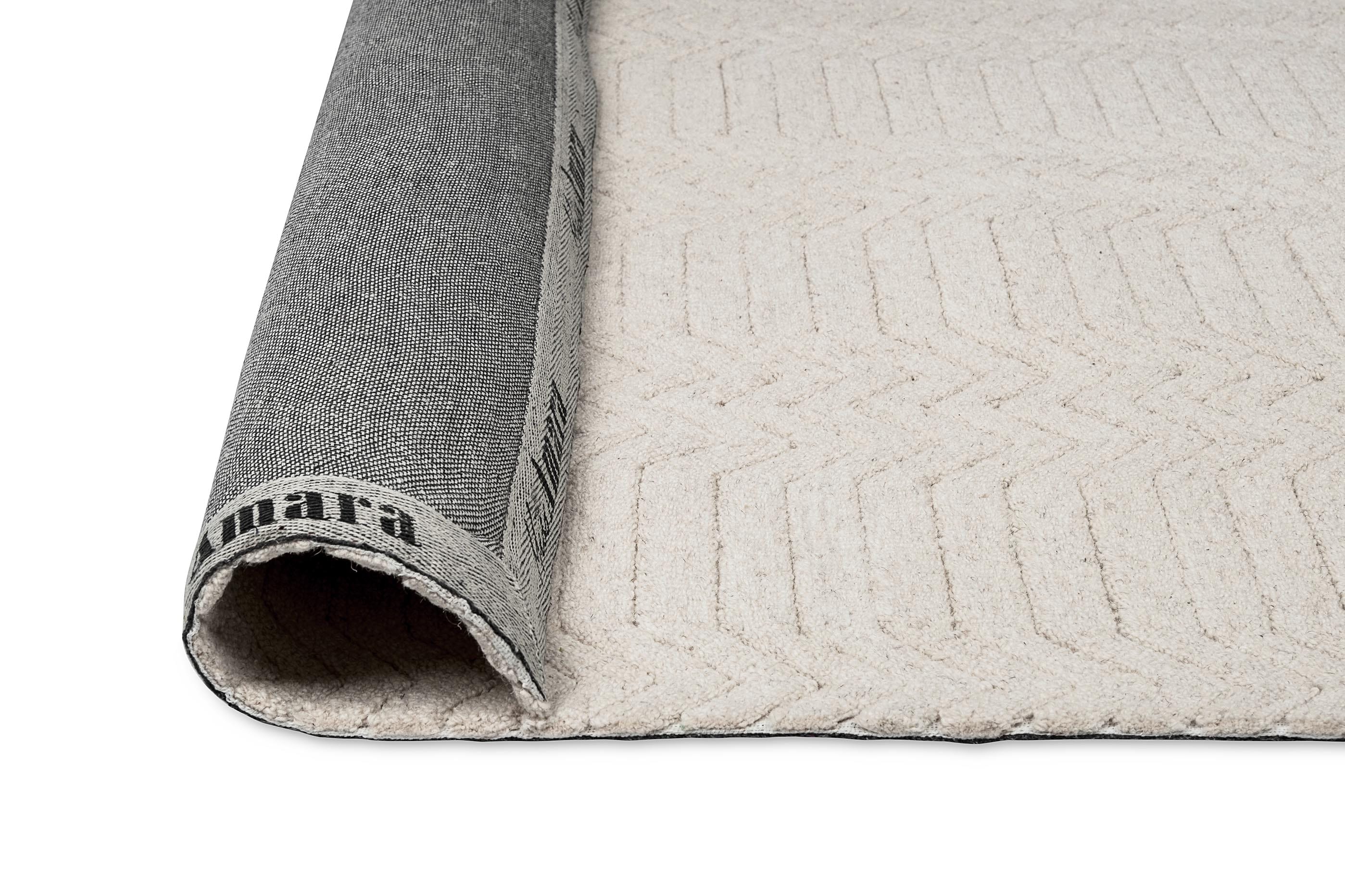 Cualli Ivory Cream Textured Rug - Image 19