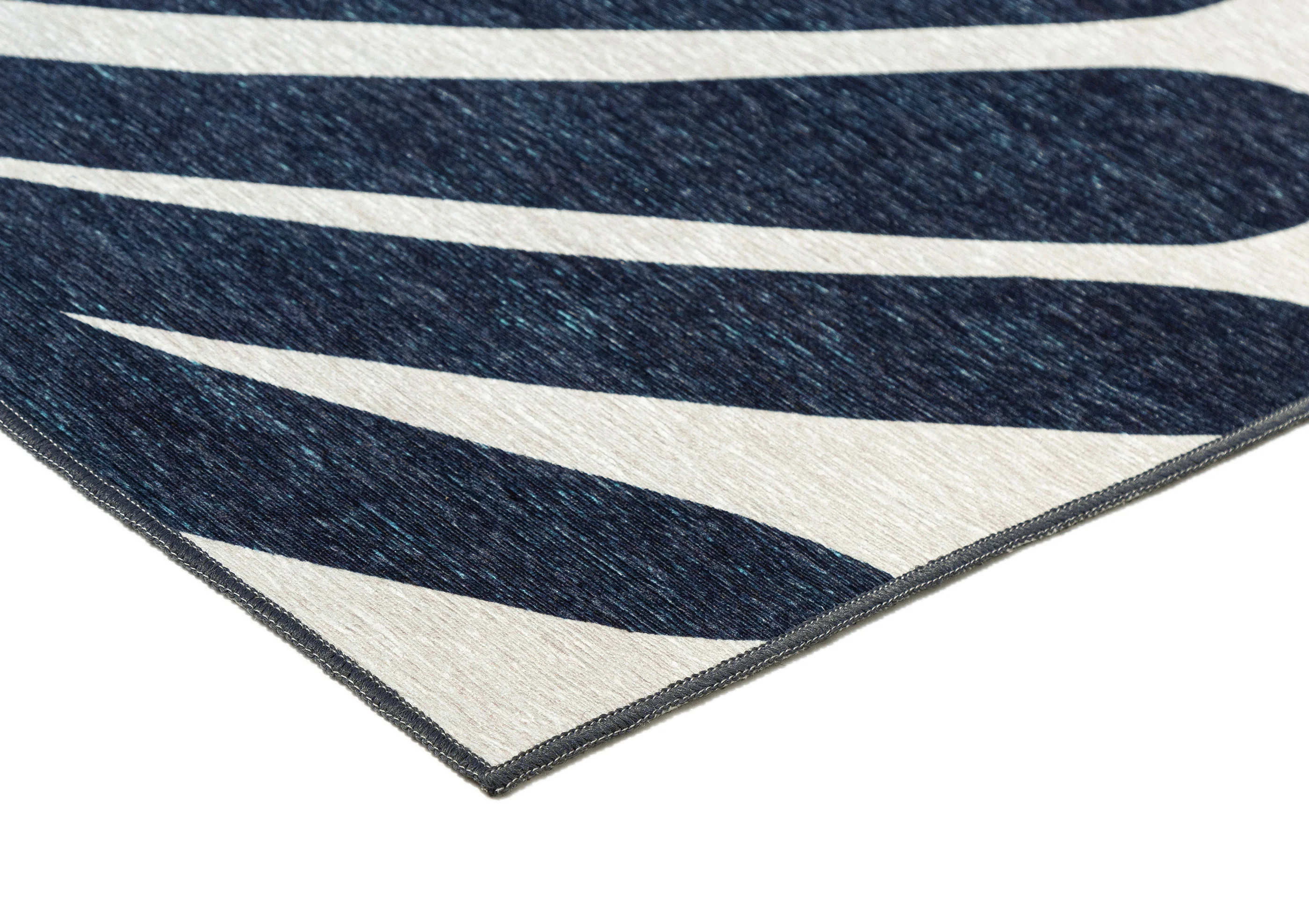 Damaris Blue Grey Cream Indoor Outdoor Washable Rug - Image 8