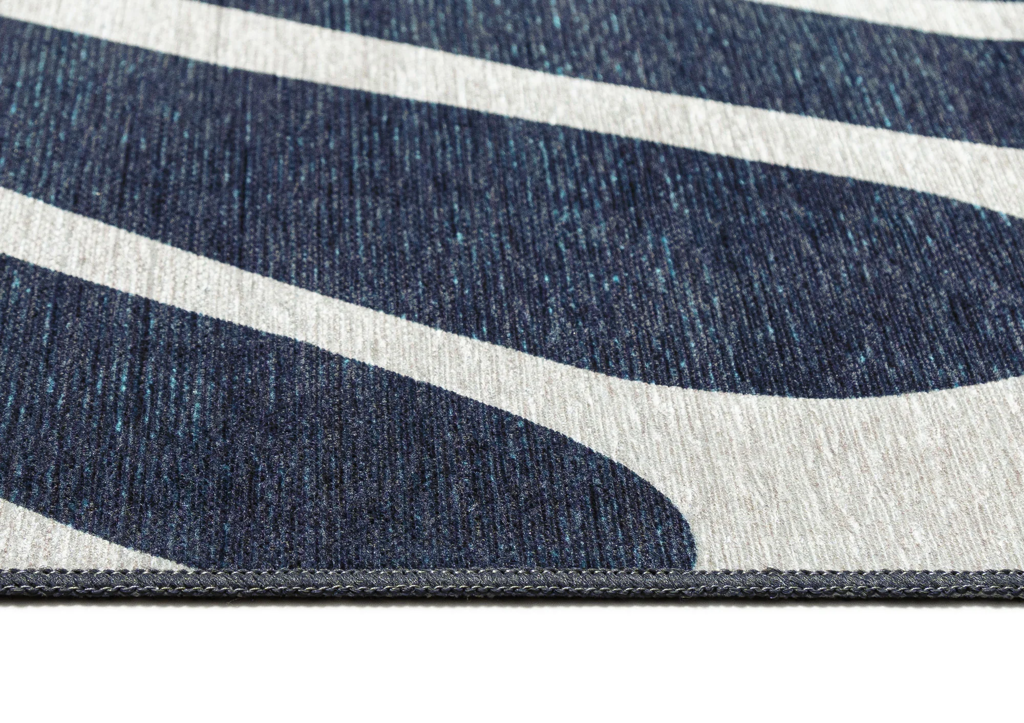 Damaris Blue Grey Cream Indoor Outdoor Washable Rug - Image 9