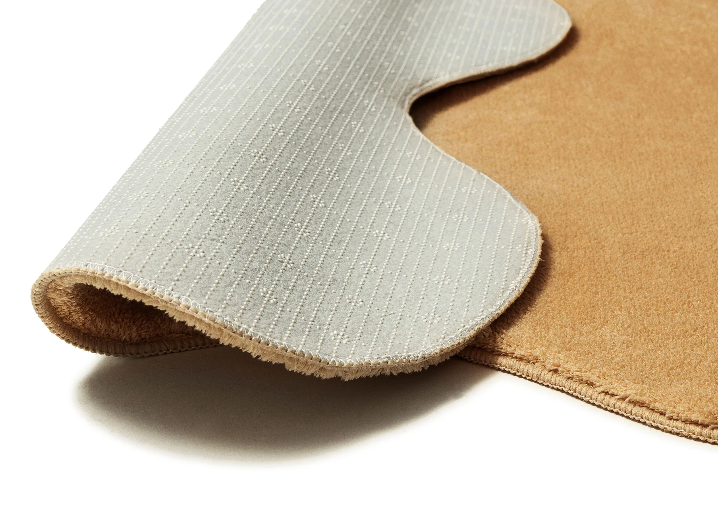 Darla Dark Beige Scallop Washable Rug - Image 8