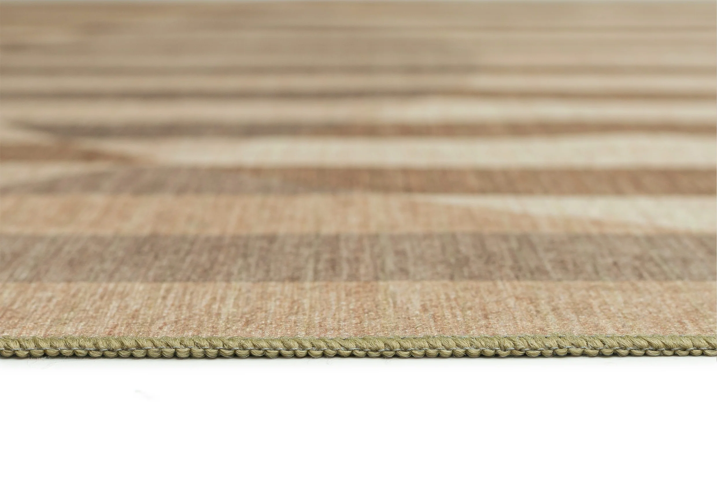 Delos Warm Sand and Soft Taupe Striped Indoor Outdoor Rug - Image 11