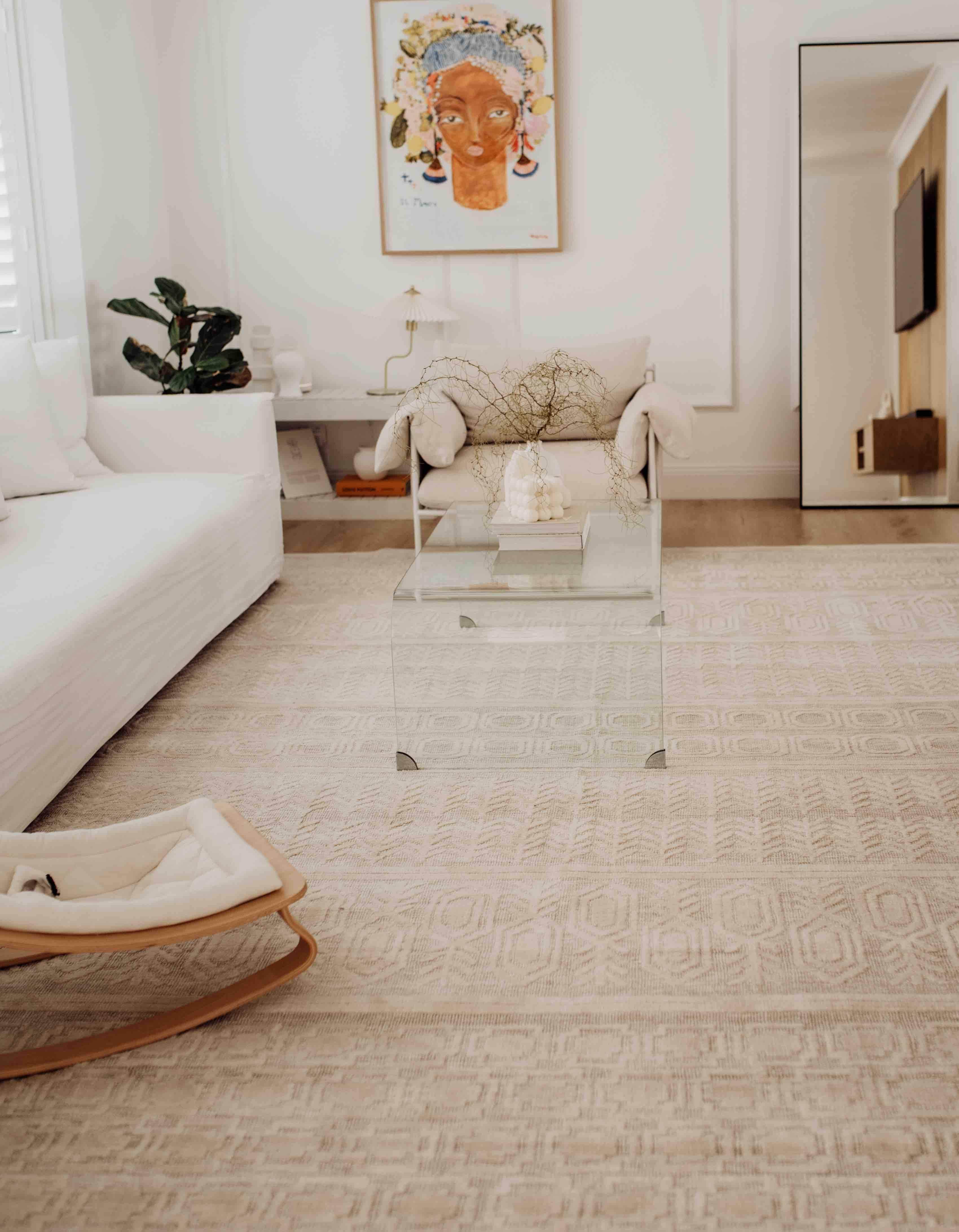 Delphine Ivory and Beige Tribal Transitional Rug - Image 10