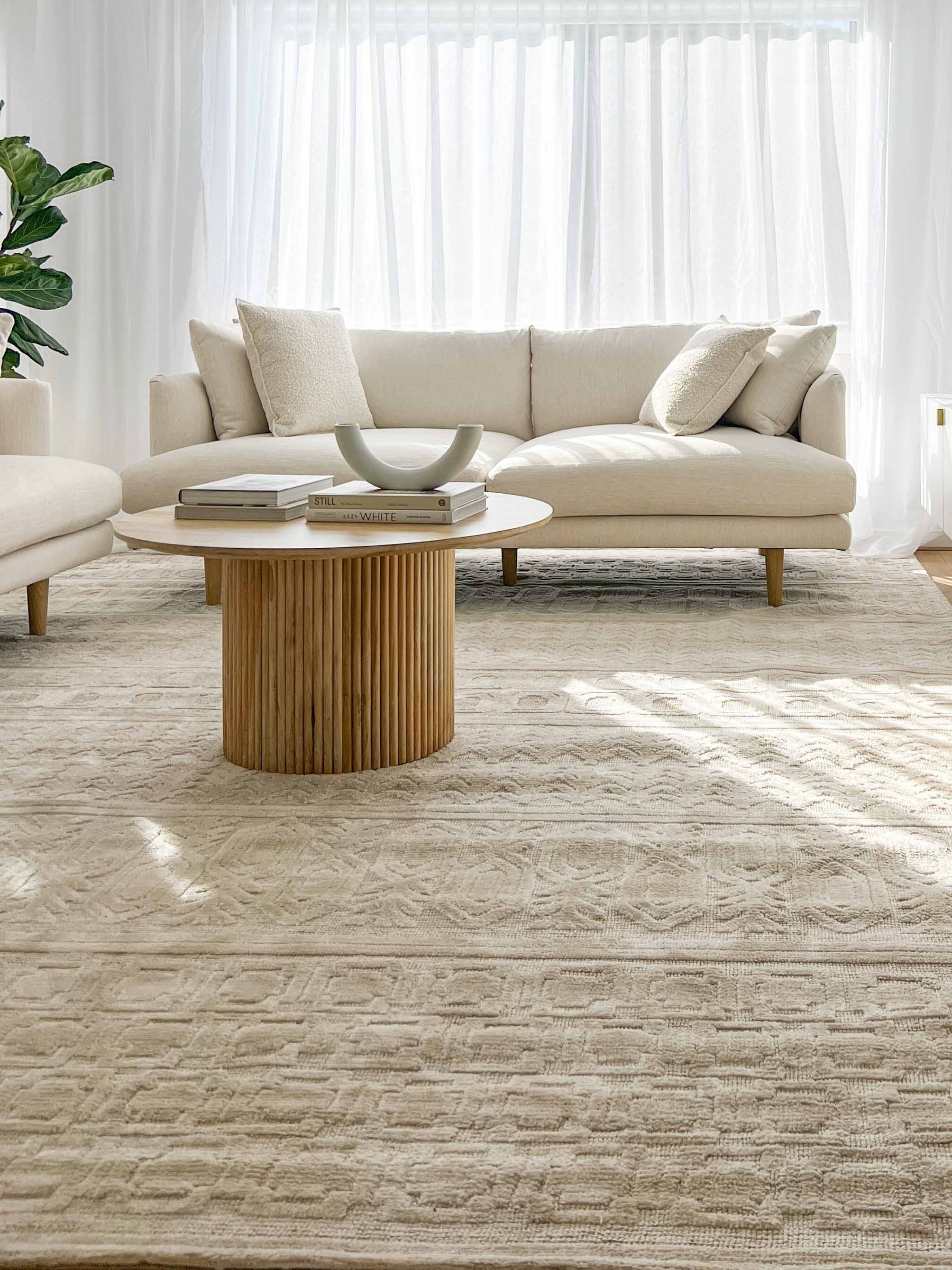 Delphine Ivory and Beige Tribal Transitional Rug - Image 14