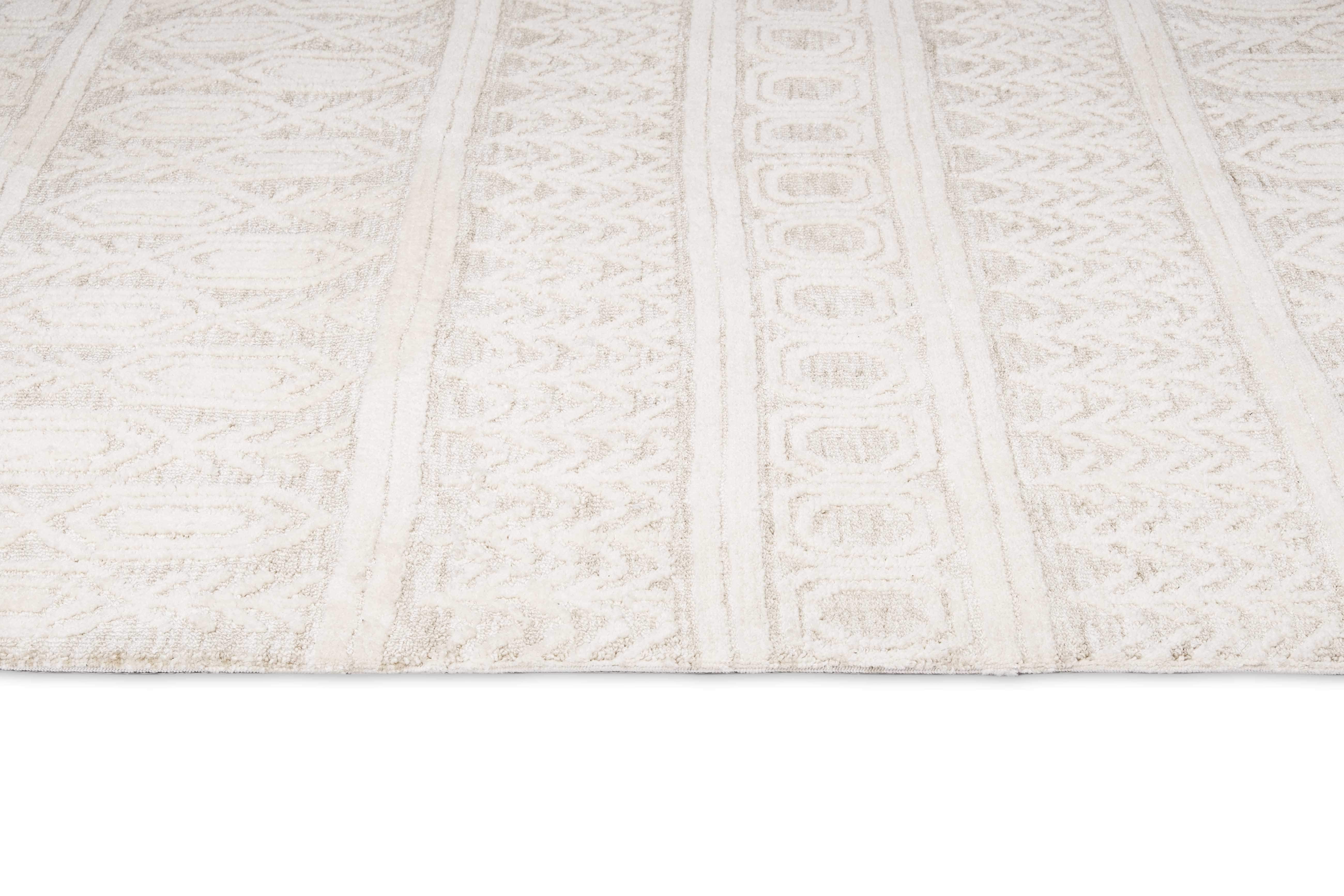 Delphine Ivory and Beige Tribal Transitional Rug - Image 18
