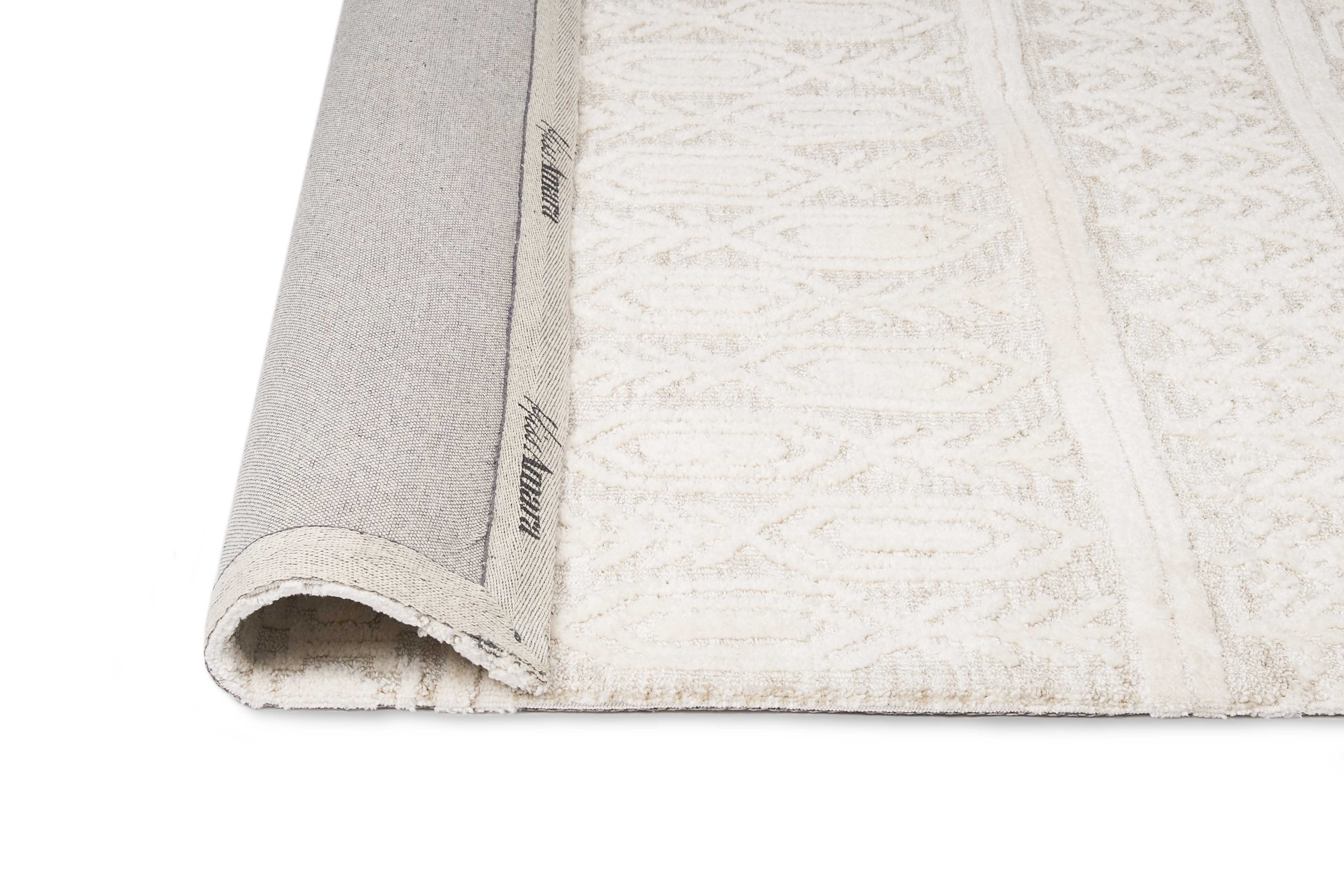 Delphine Ivory and Beige Tribal Transitional Rug - Image 19