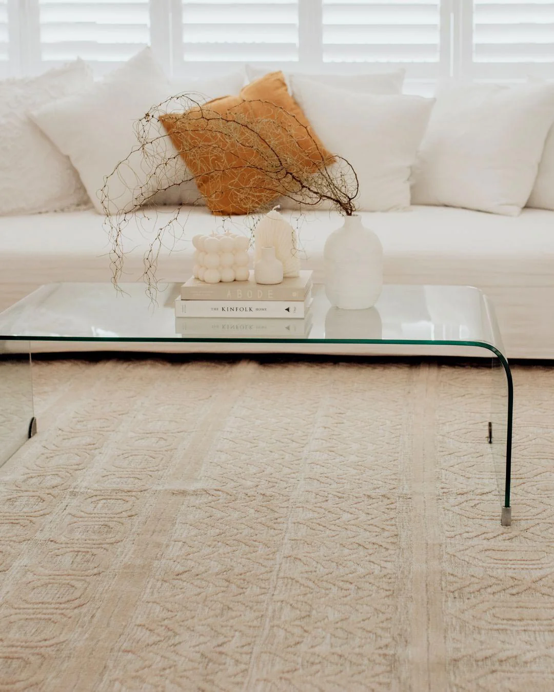 Delphine Ivory and Beige Tribal Transitional Rug - Image 8