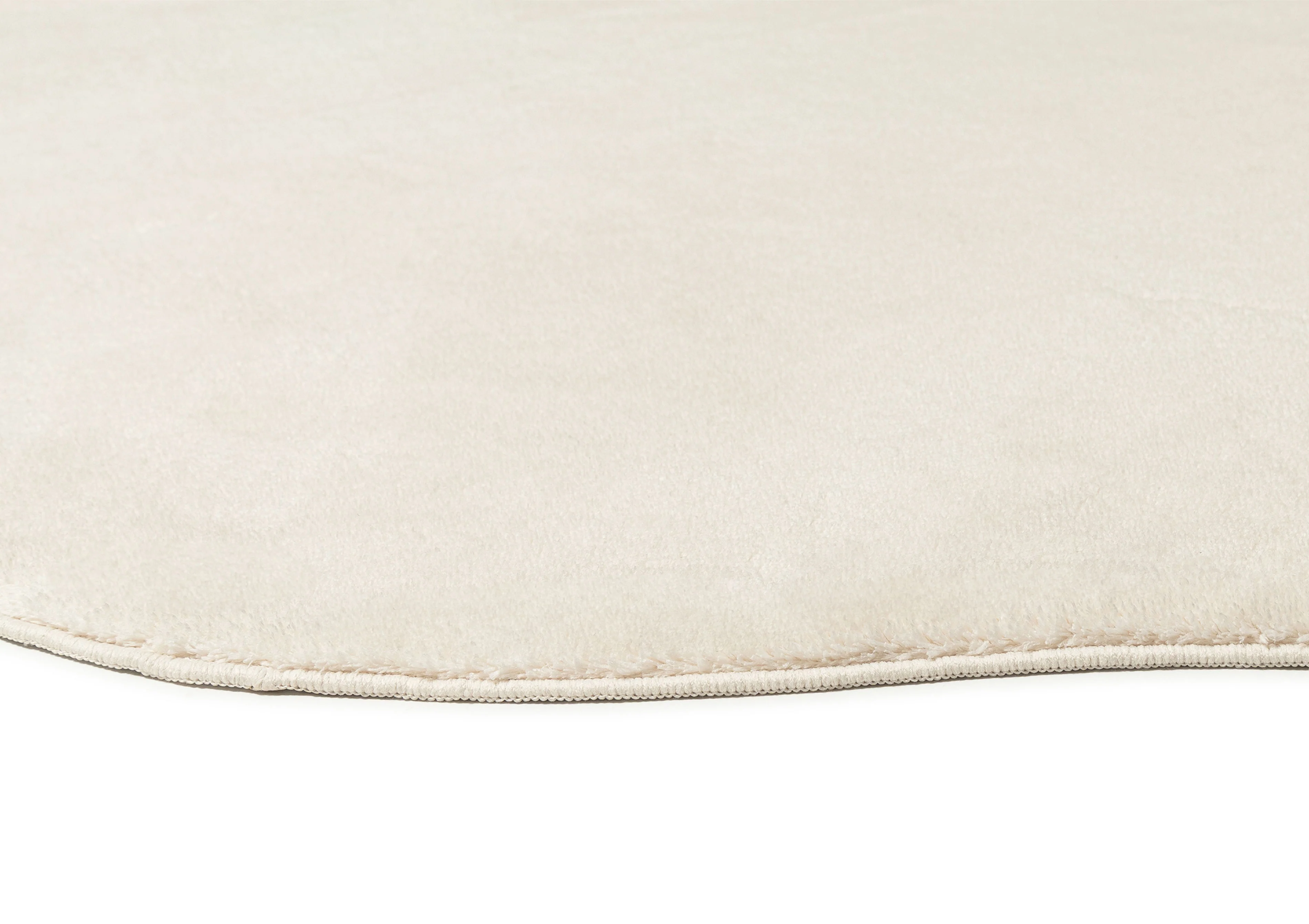 Demelza Neutral Cream Irregular Shape Washable Rug - Image 16