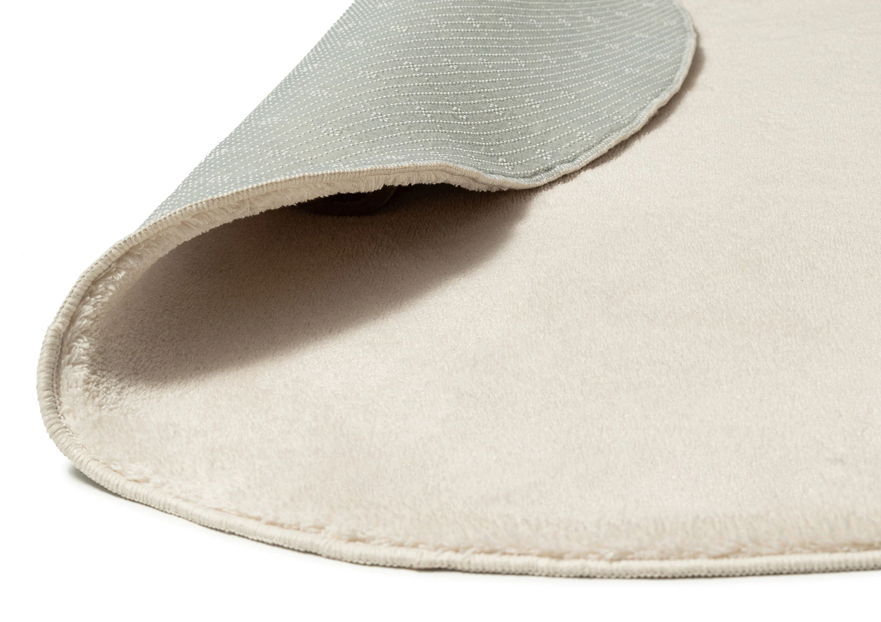 Demelza Neutral Cream Irregular Shape Washable Rug - Image 17