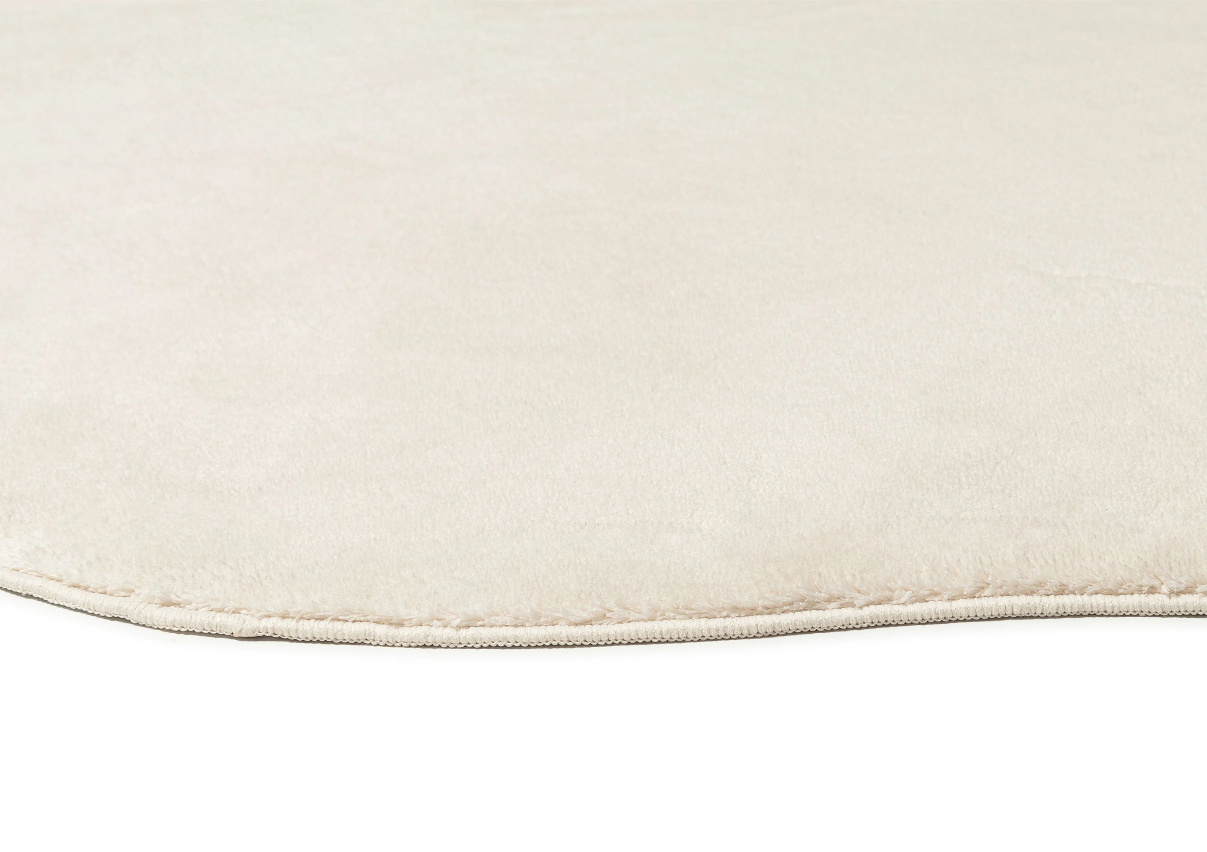 Demi Neutral Cream Irregular Shape Washable Rug - Image 7