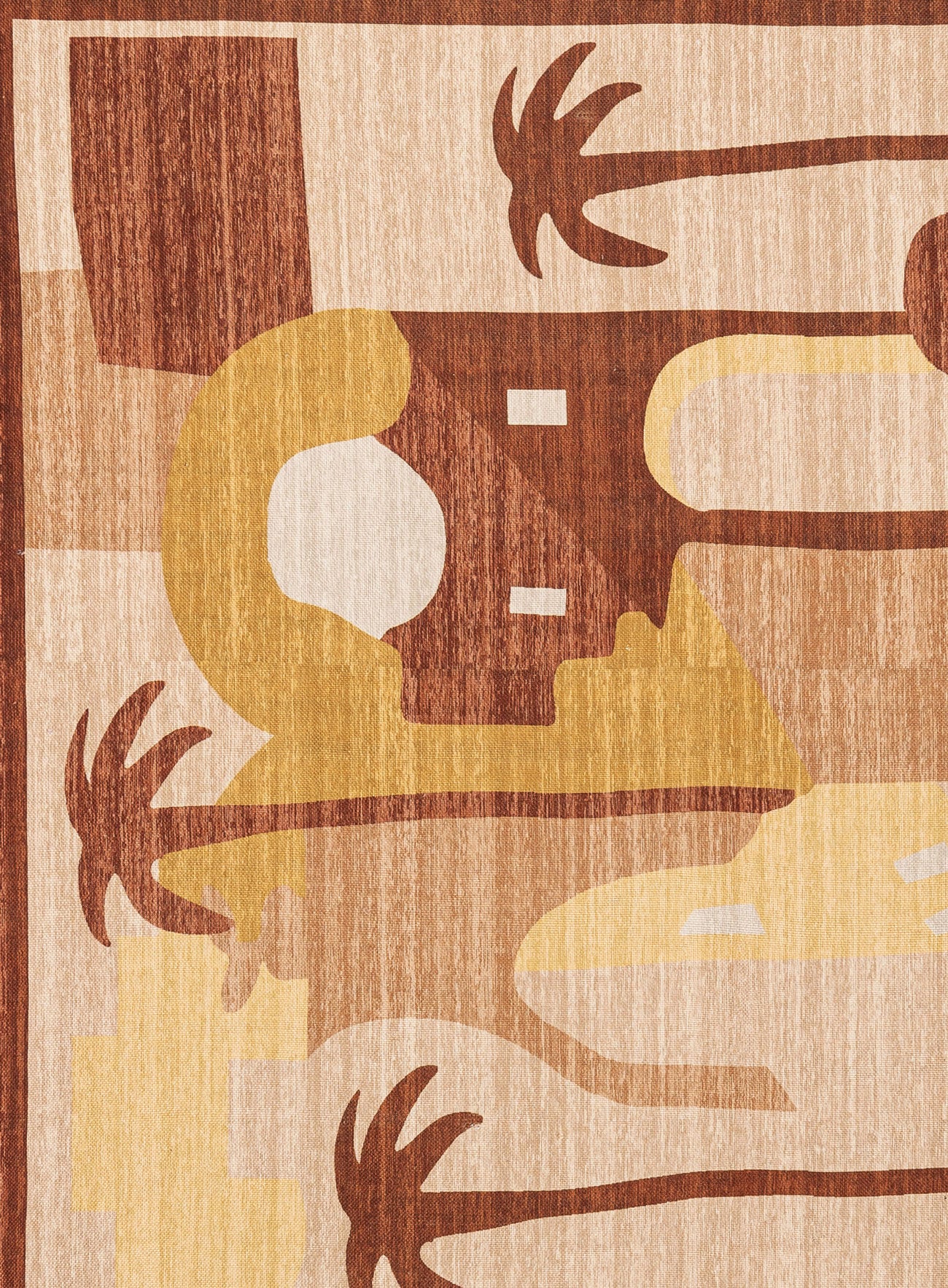Donata Brown Mustard Boho Picnic Rug - Image 9