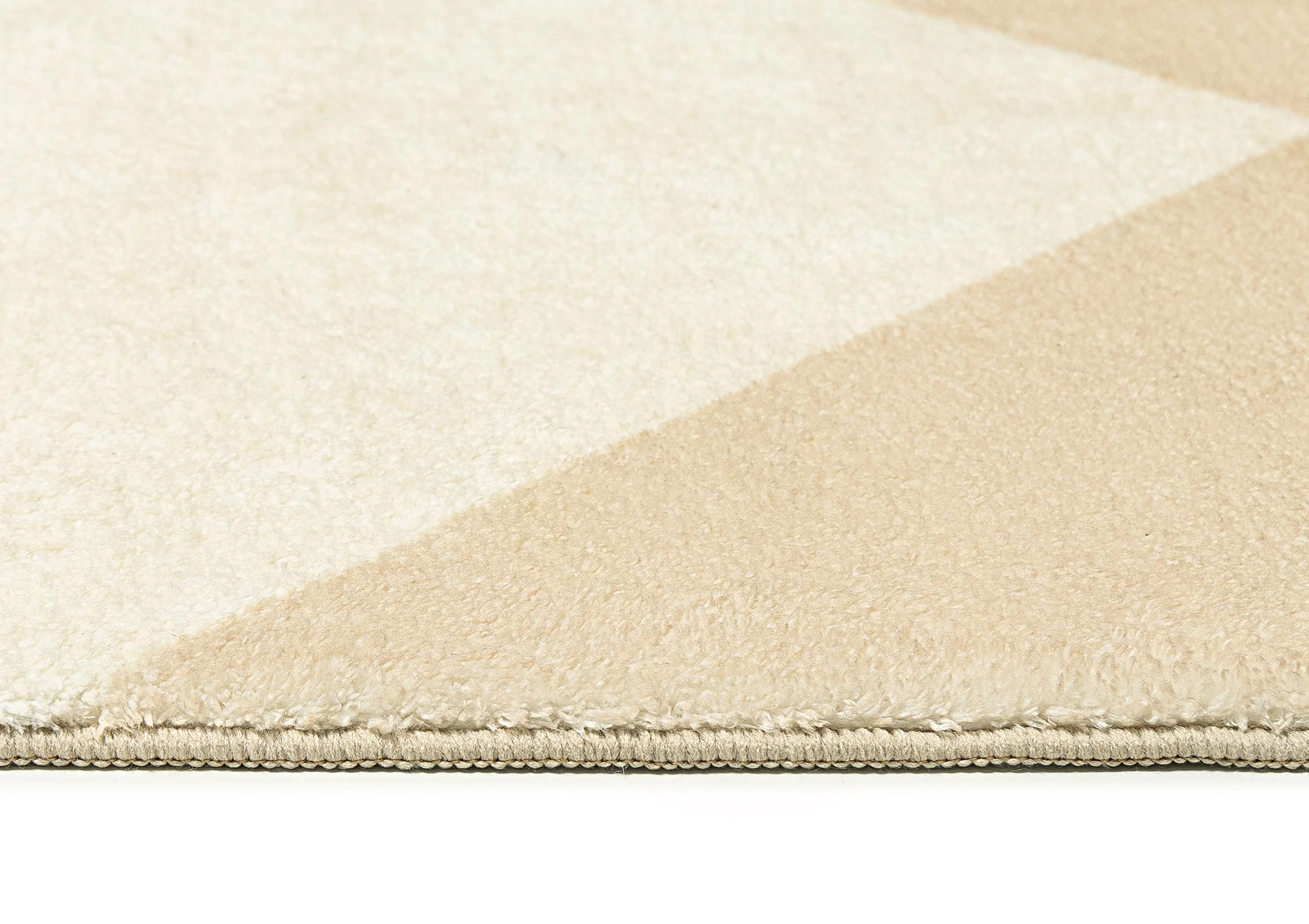 Doutzen Beige Cream Checkered Washable Rug - Image 10