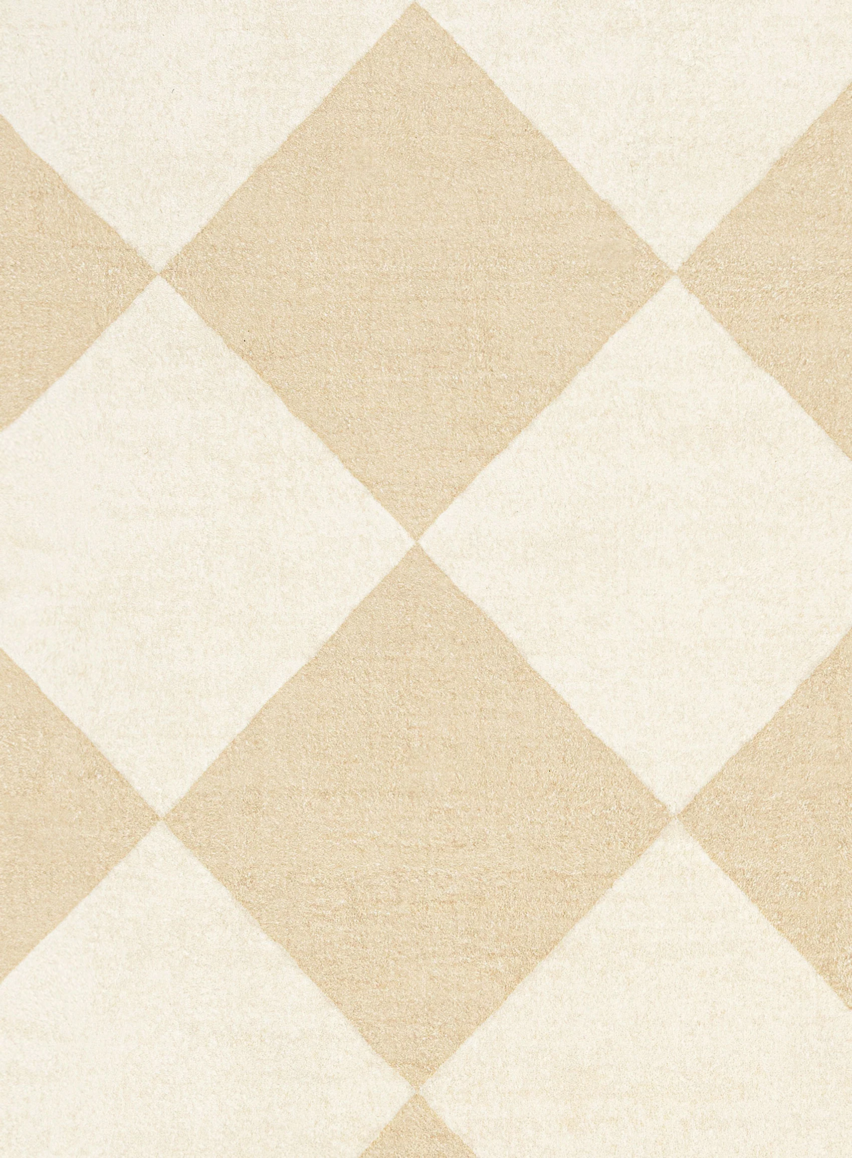 Doutzen Beige Cream Checkered Washable Rug - Image 13