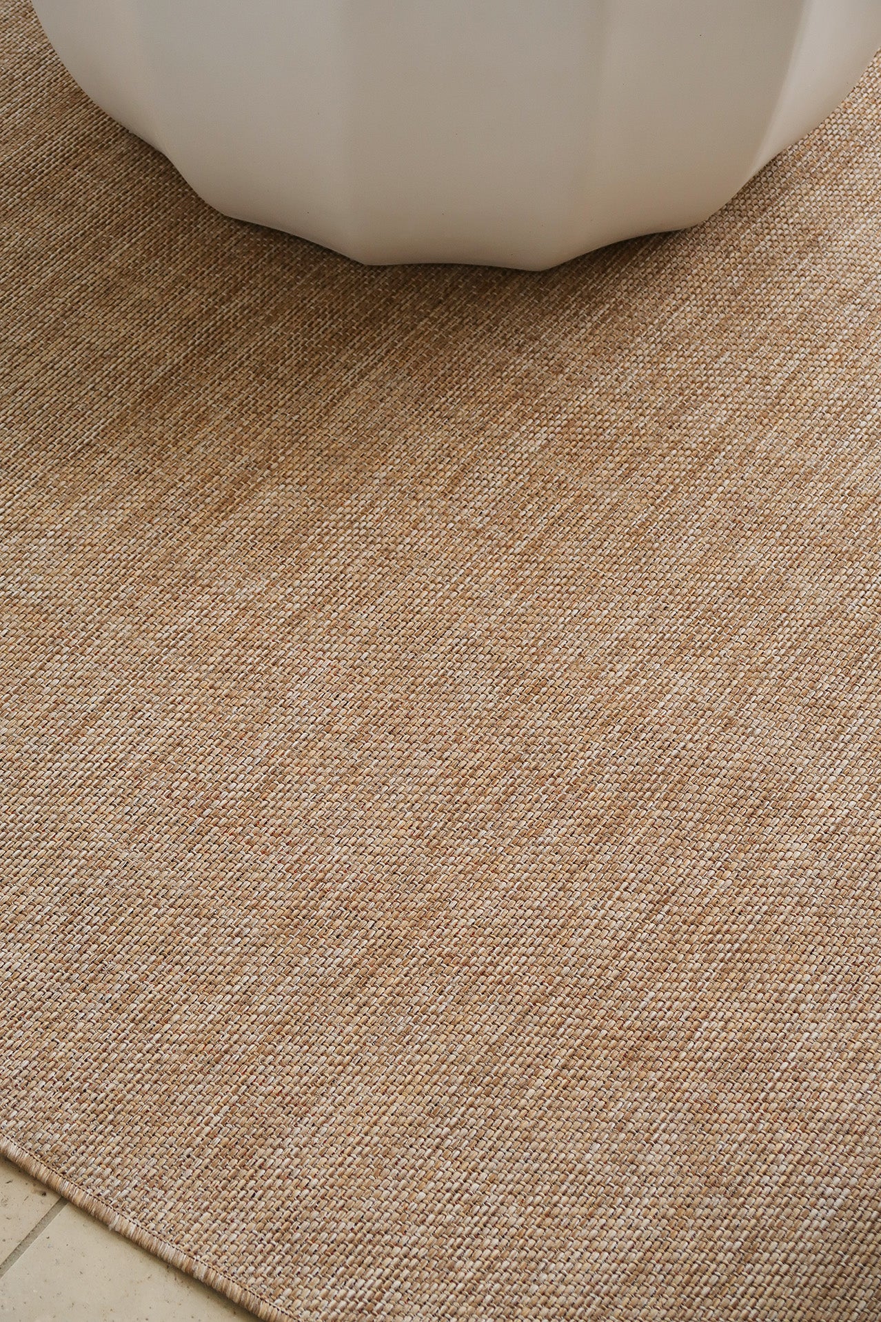 Dune Natural Beige Woven Indoor Outdoor Rug - Image 5