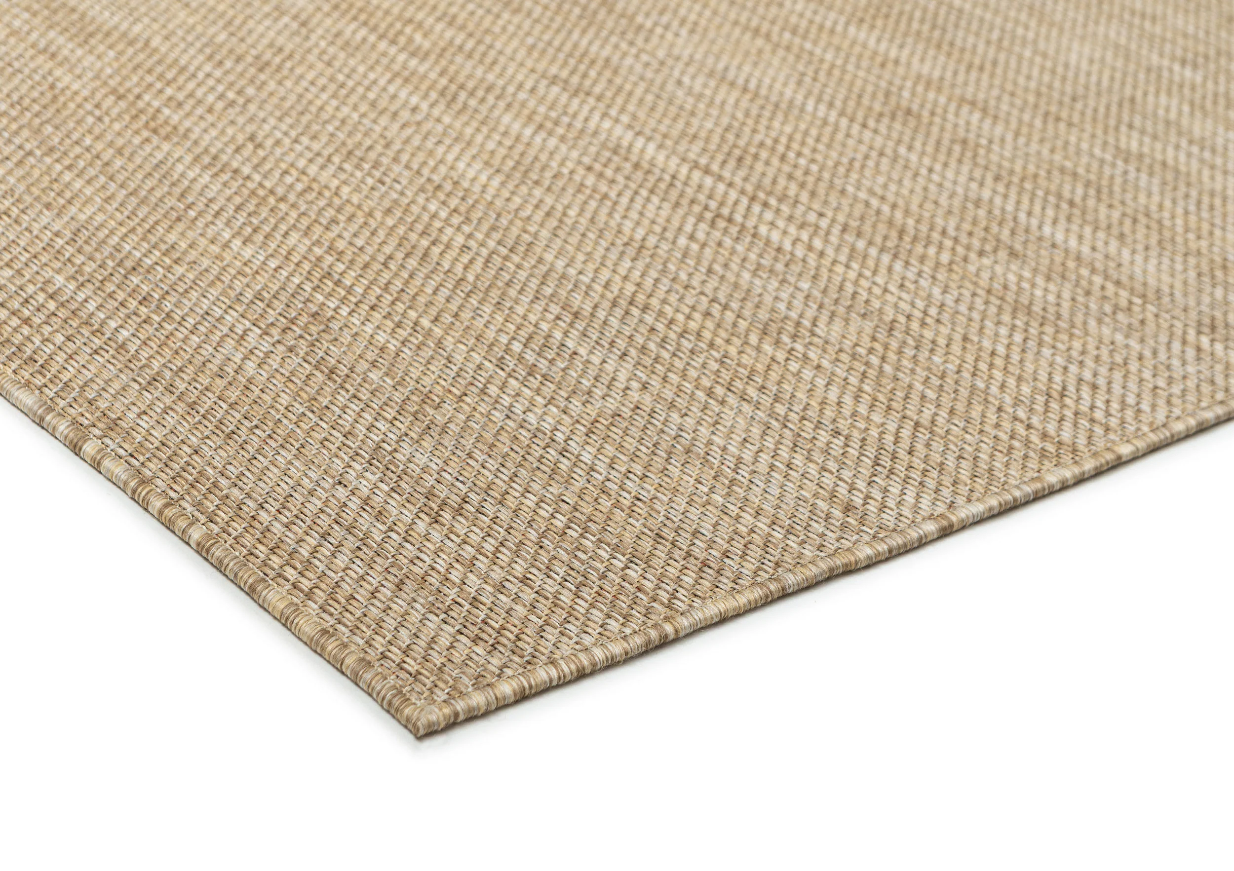 Dune Natural Beige Woven Indoor Outdoor Runner Rug - Image 4