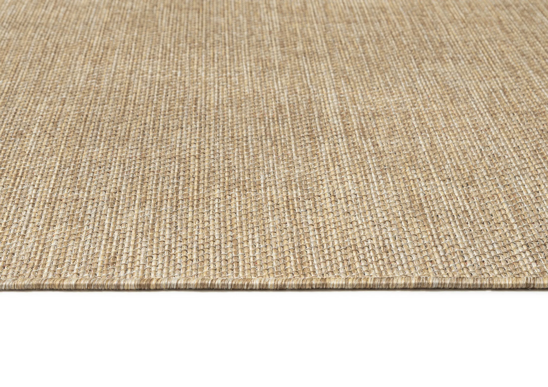Dune Natural Beige Woven Indoor Outdoor Runner Rug - Image 5