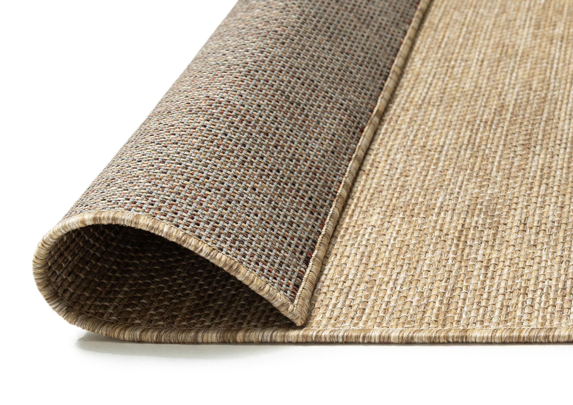Dune Natural Beige Woven Indoor Outdoor Runner Rug - Image 6