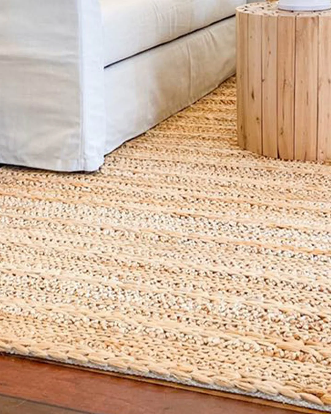 Eboni Chunky Braided Jute and Cotton Rug - Image 7